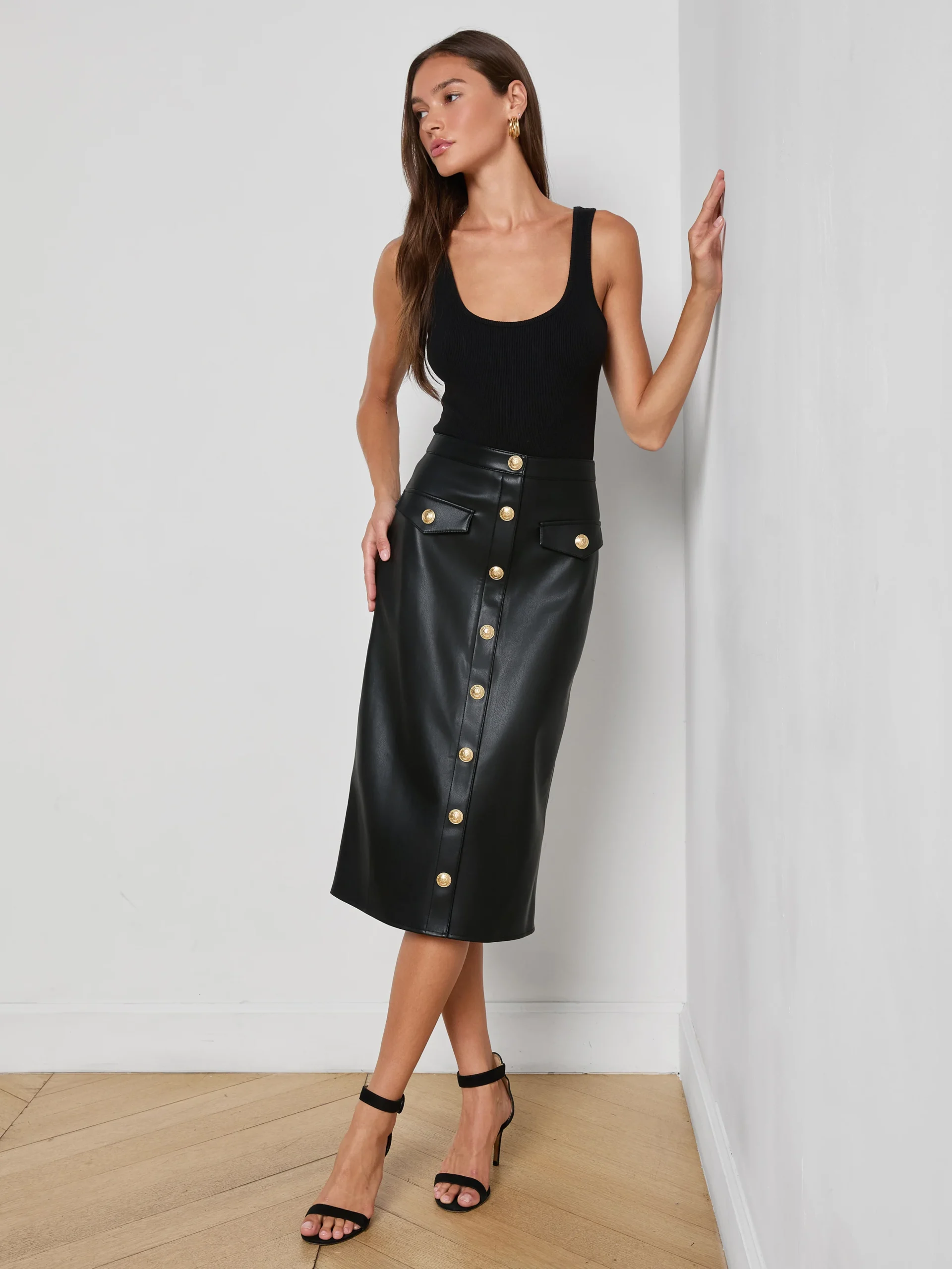 Milann Vegan Leather Skirt