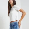 Donna Cotton Cropped Tee