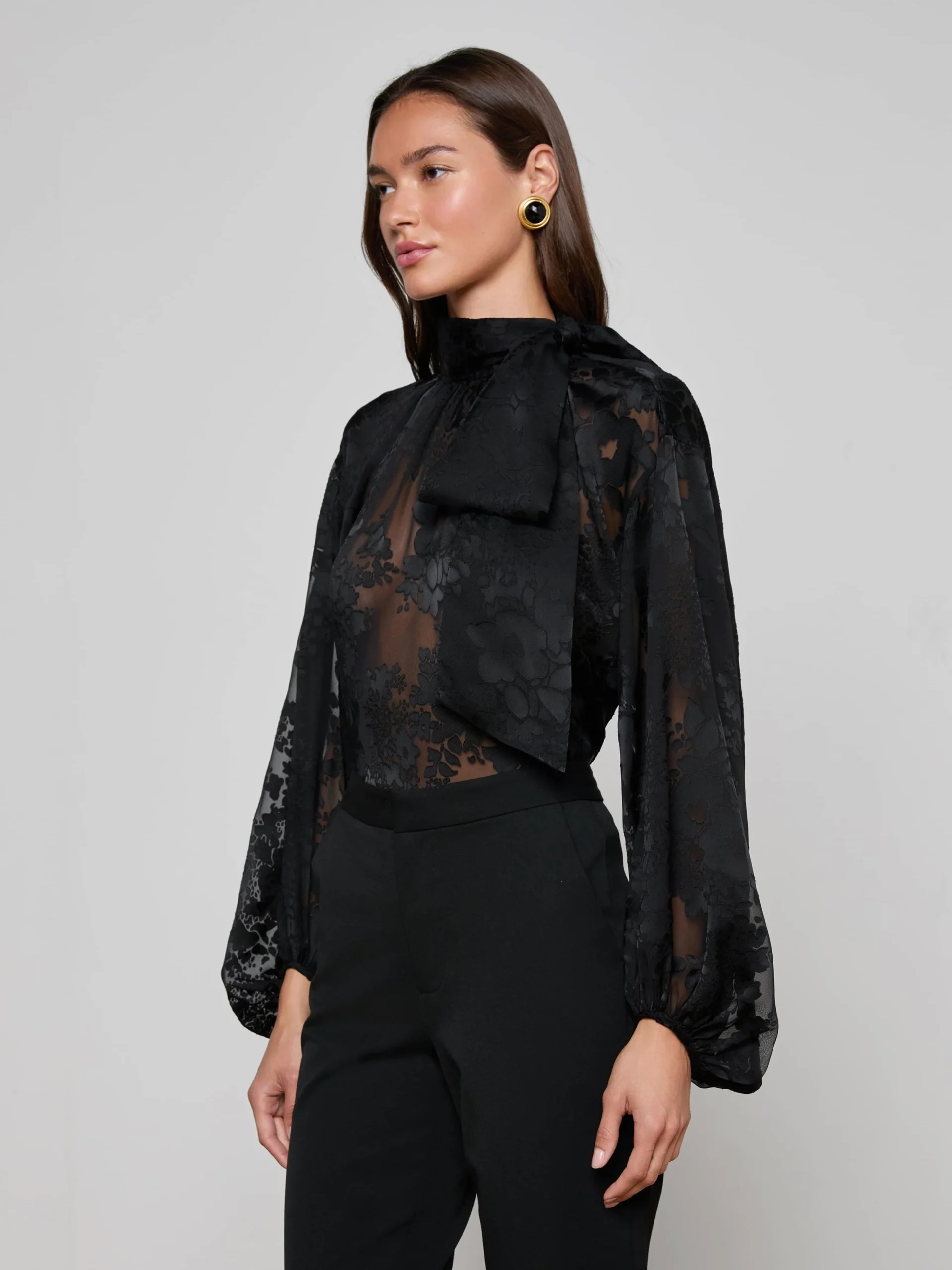 Rhett Burnout Satin Blouse