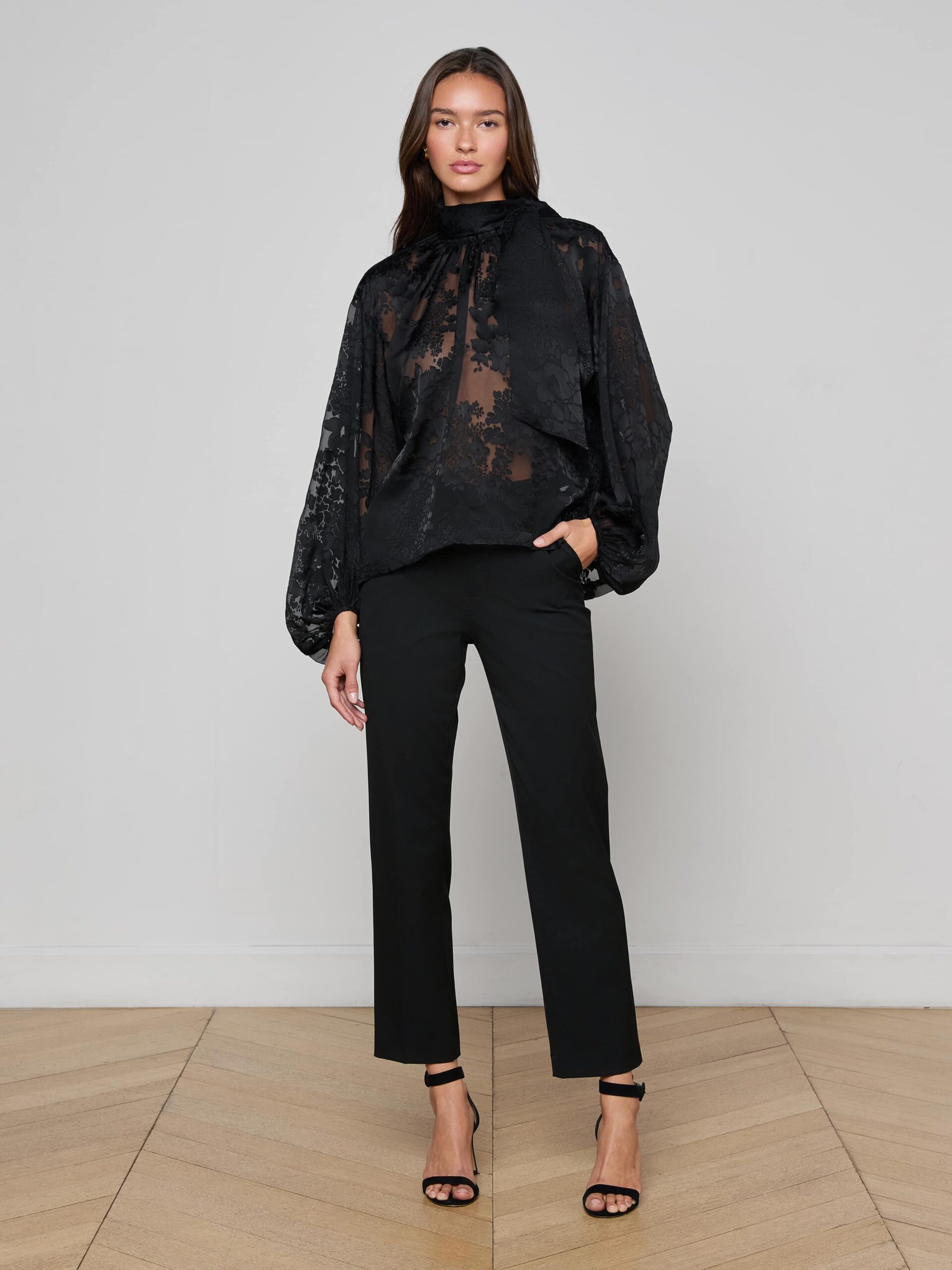 Rhett Burnout Satin Blouse