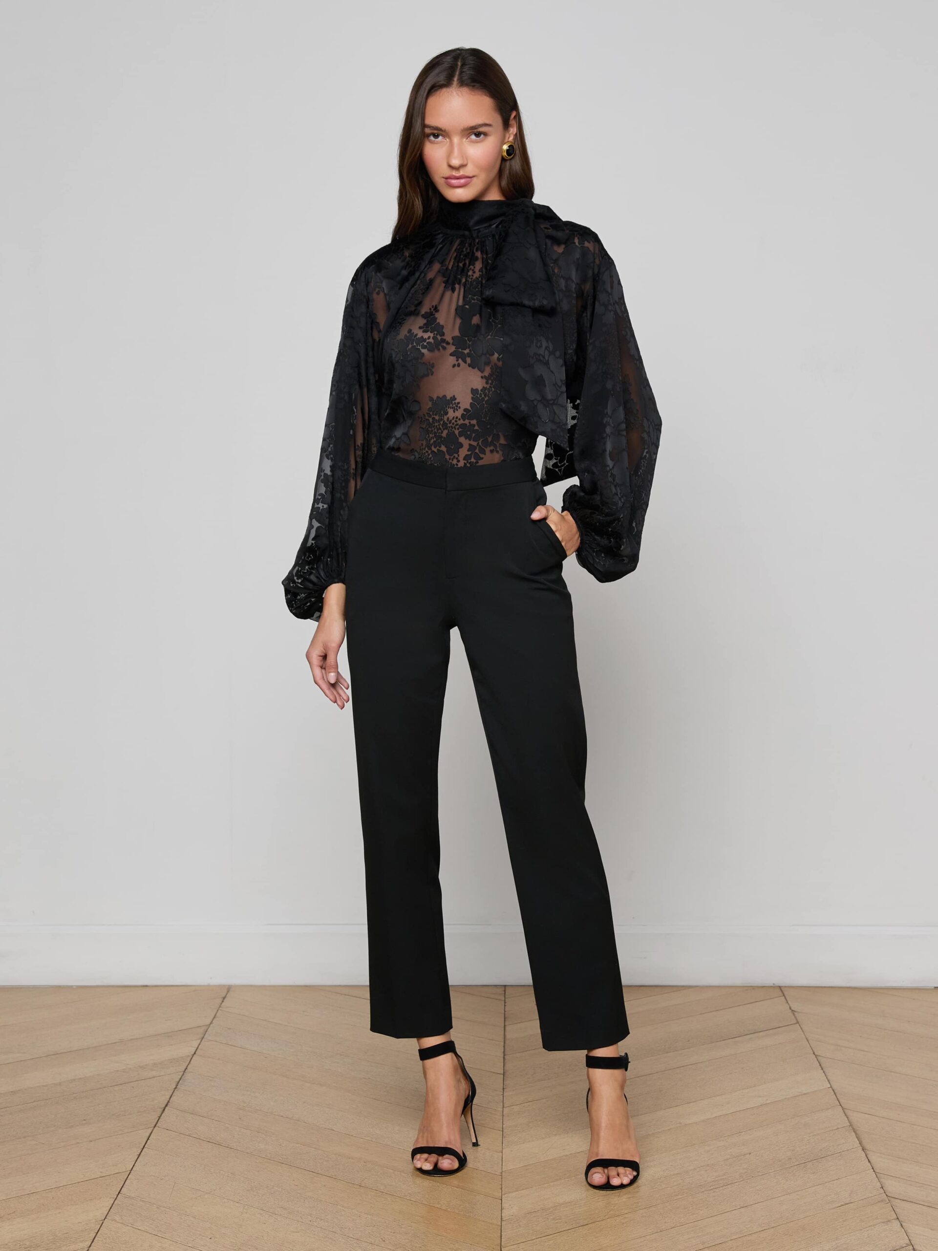 Rhett Burnout Satin Blouse