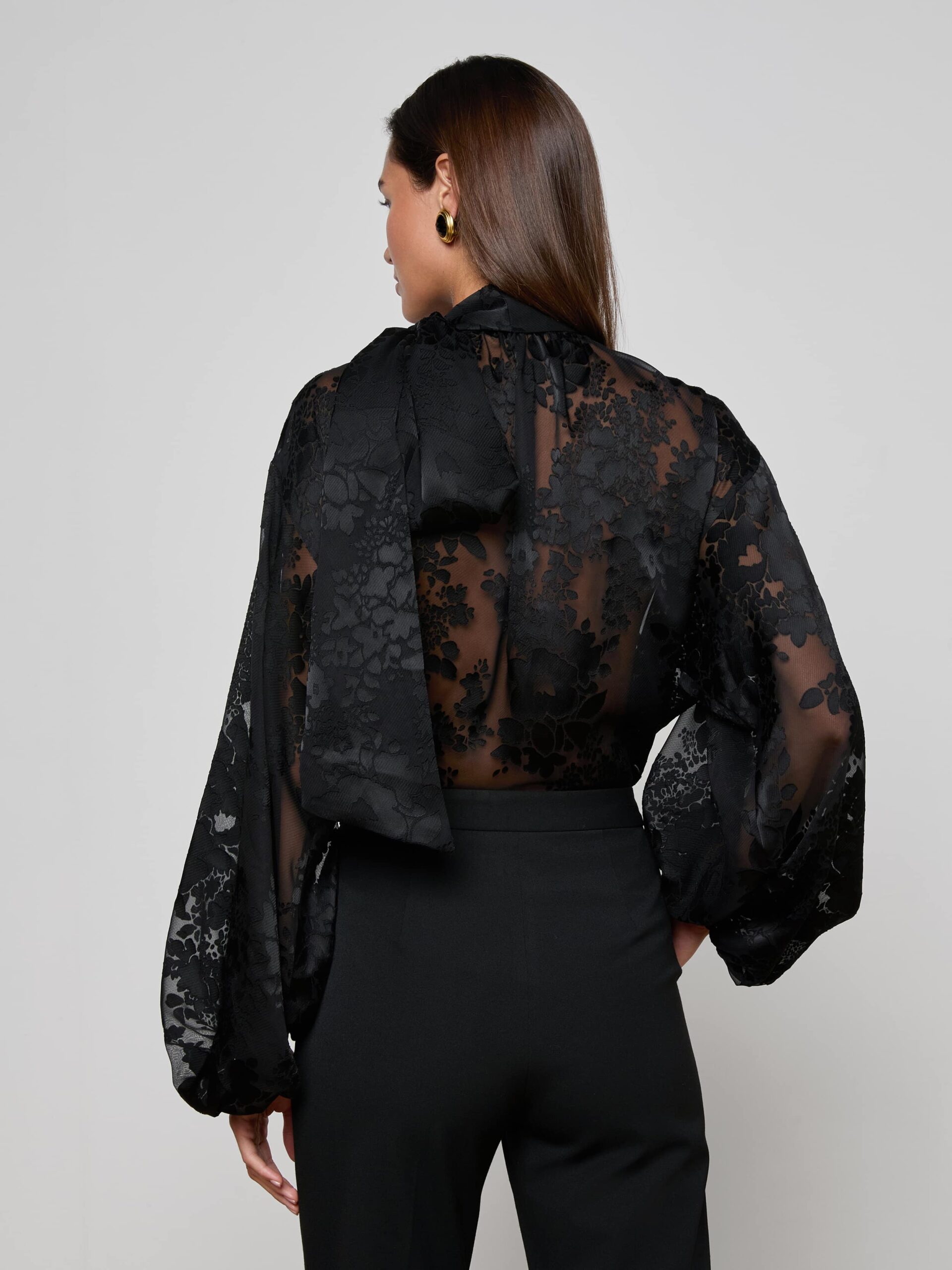Rhett Burnout Satin Blouse