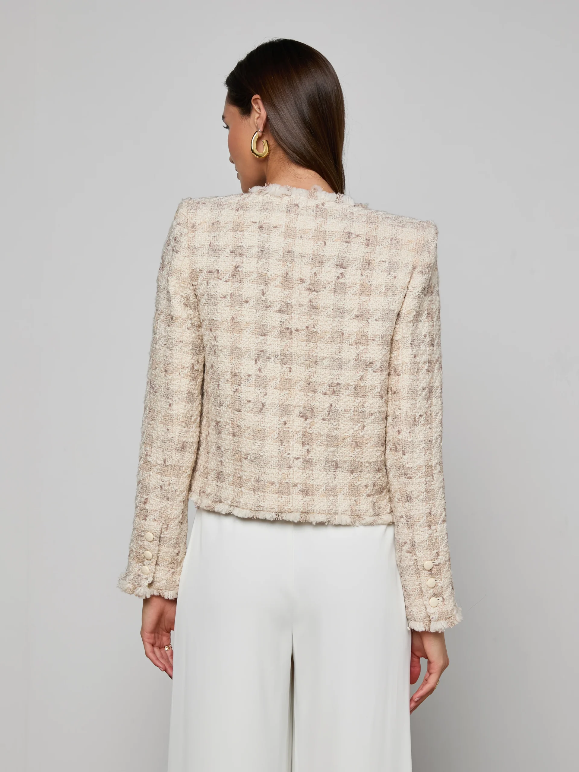 Zell Houndstooth Tweed Jacket