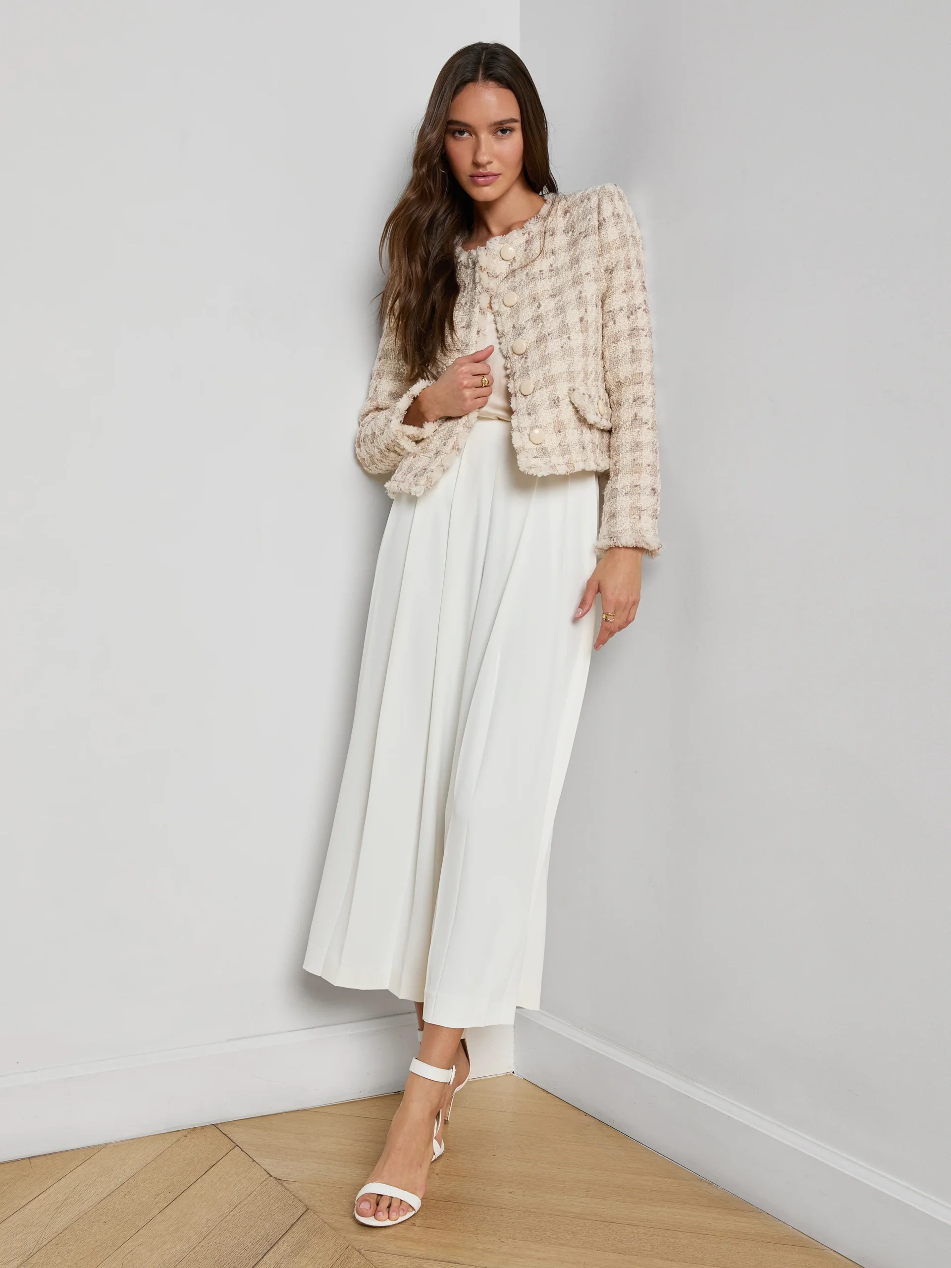 Zell Houndstooth Tweed Jacket
