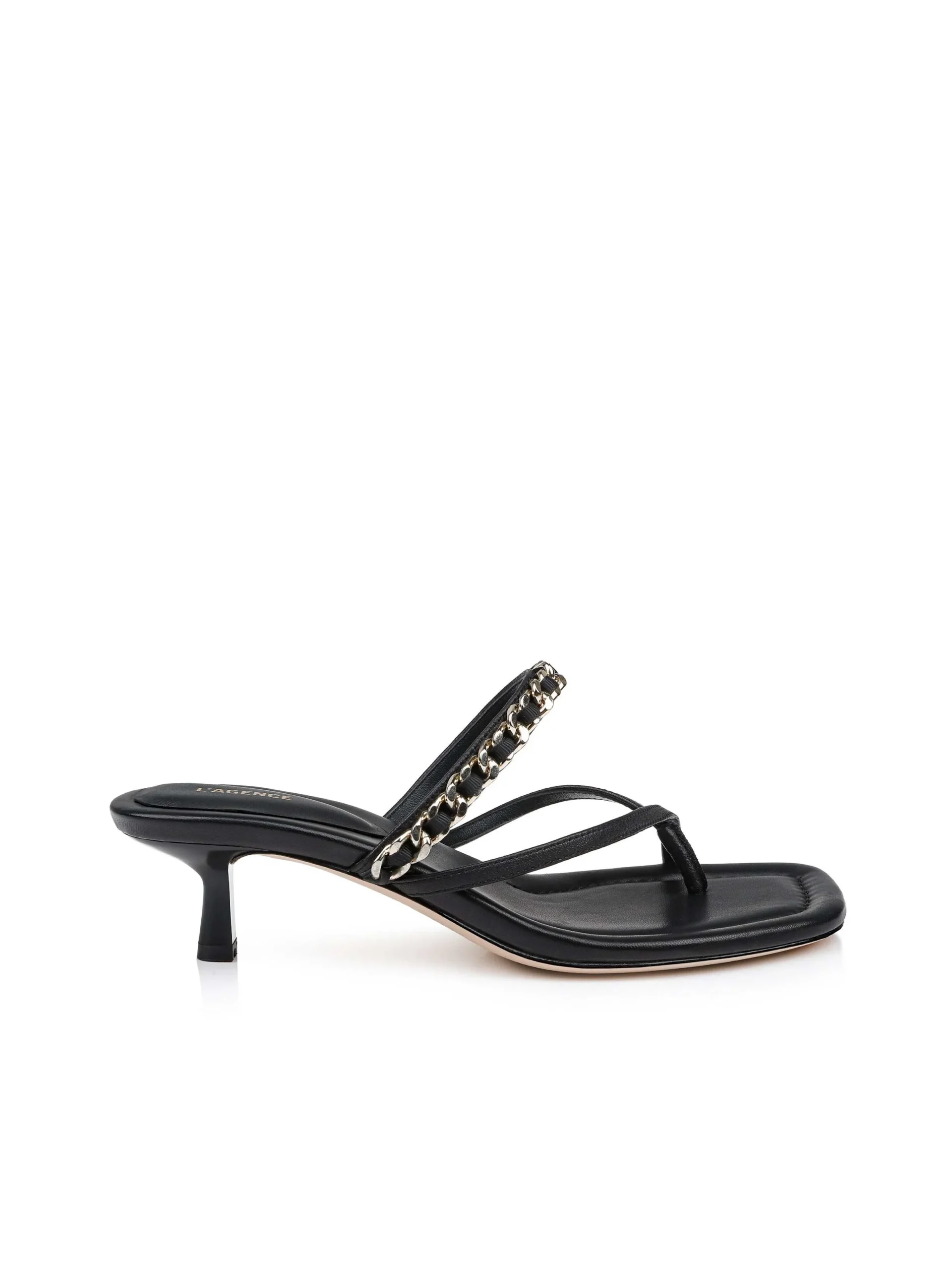 Georgette Kitten-Heel Sandal