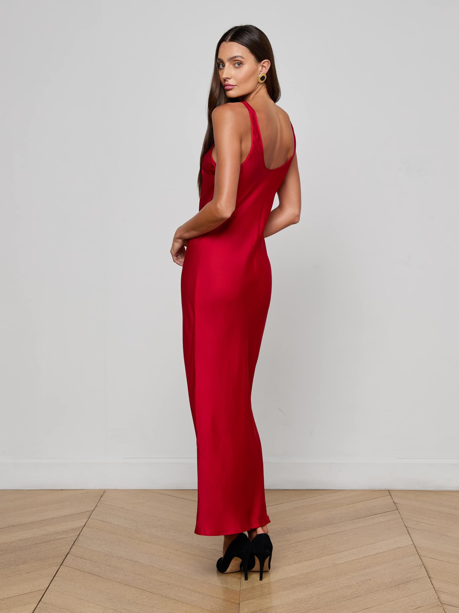 Akiya Satin Maxi Dress
