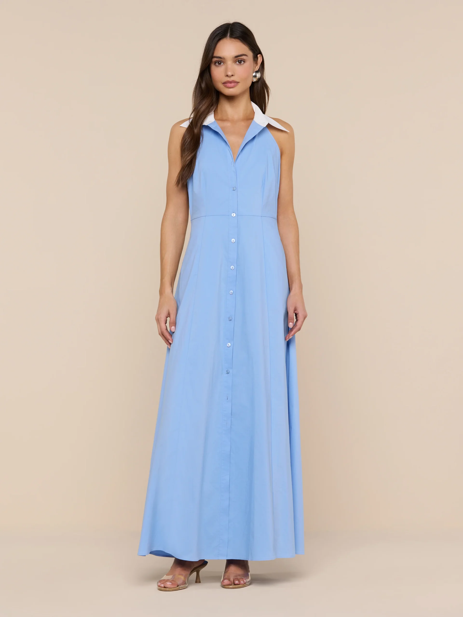 Maurie Poplin Maxi Dress