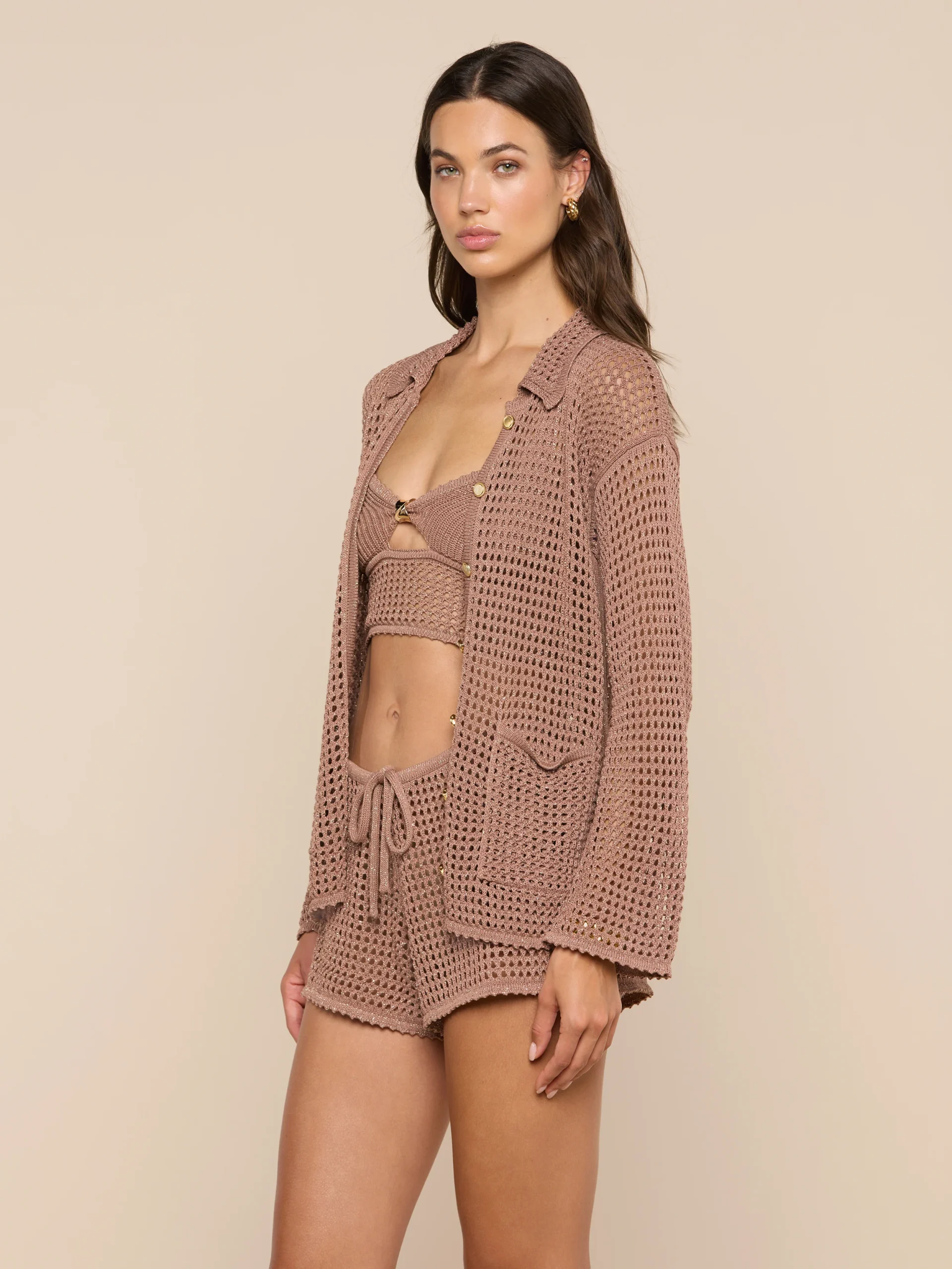 Mariana Pointelle Knit Shirt