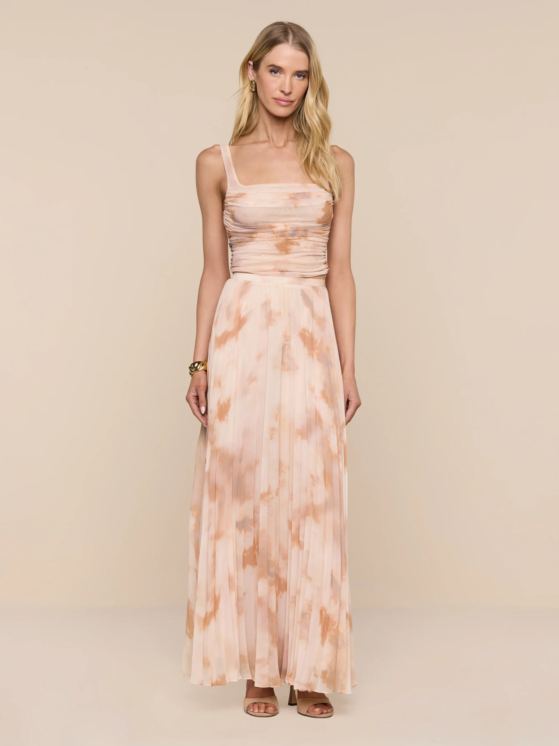 Torin Pleated Maxi Skirt