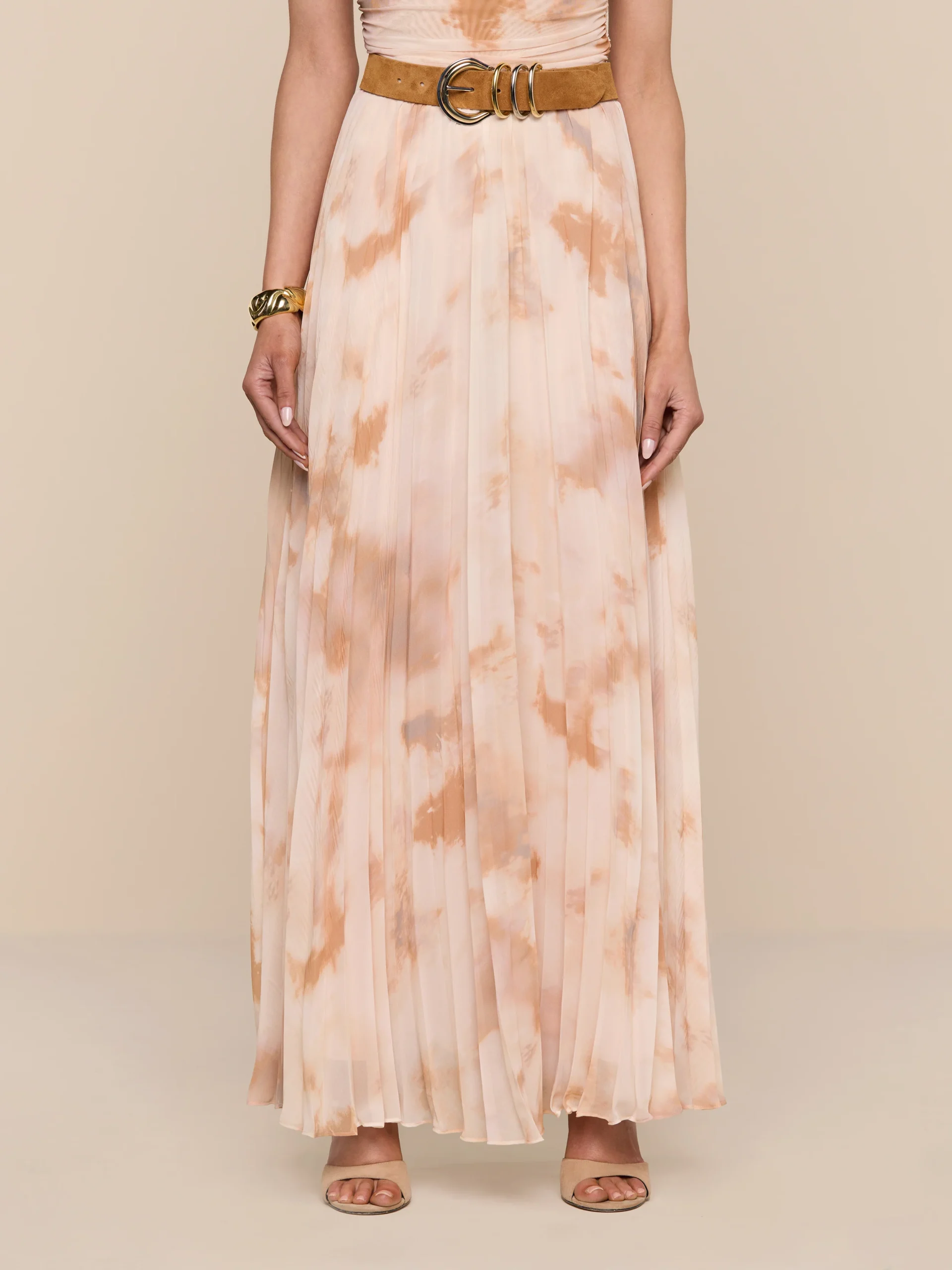 Torin Pleated Maxi Skirt
