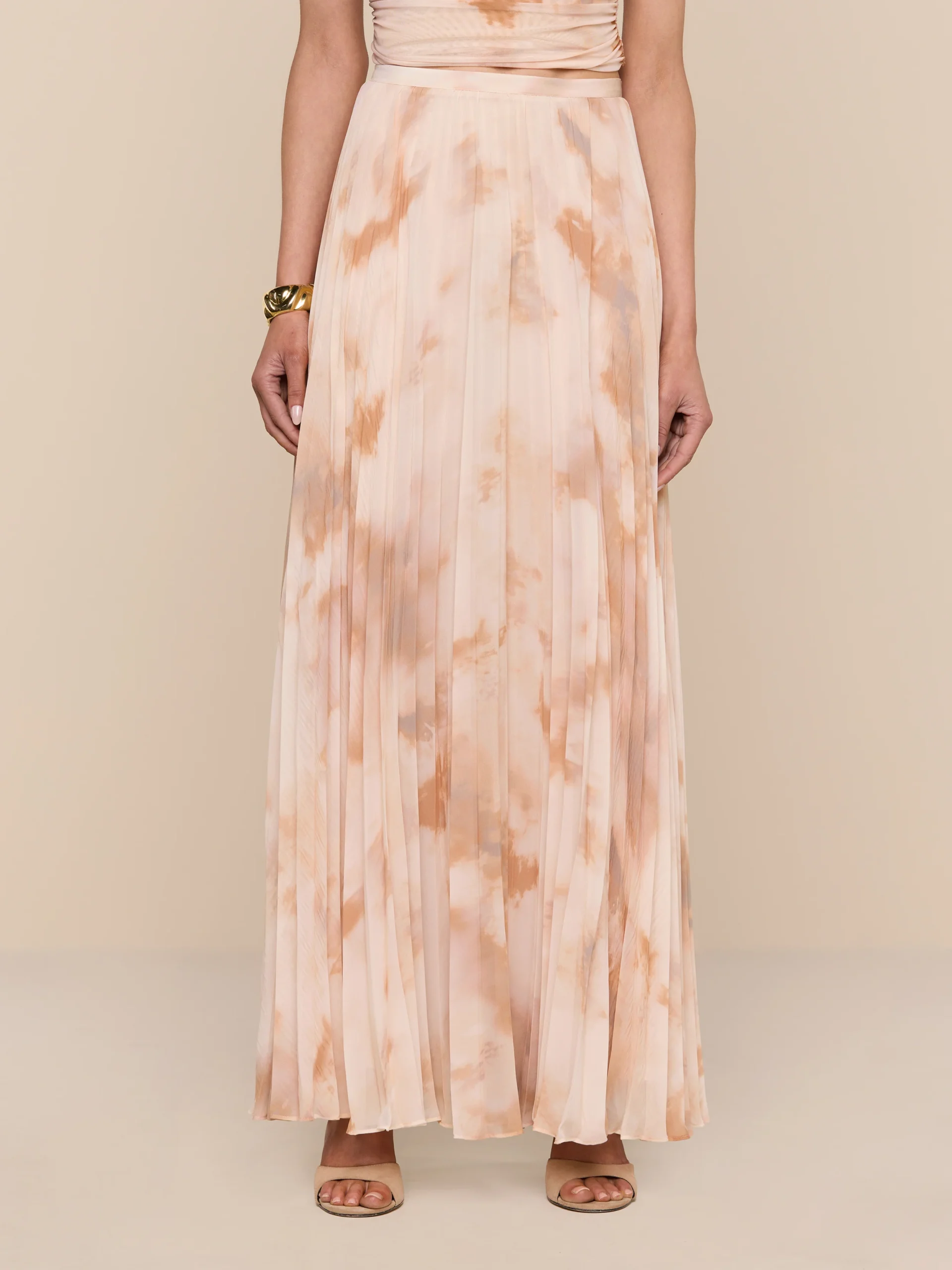 Torin Pleated Maxi Skirt