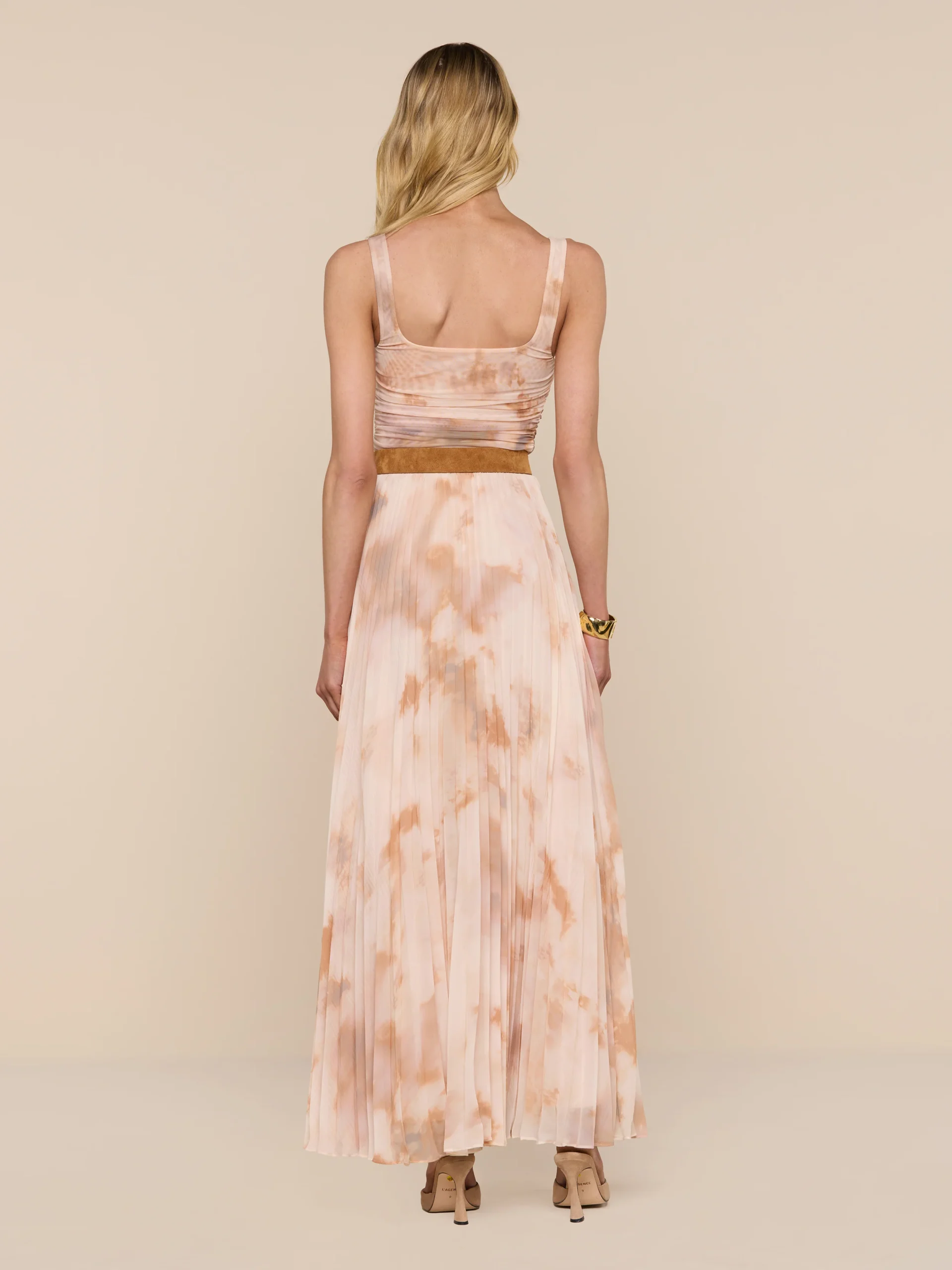Torin Pleated Maxi Skirt