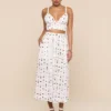 Seina Poplin Midi Skirt