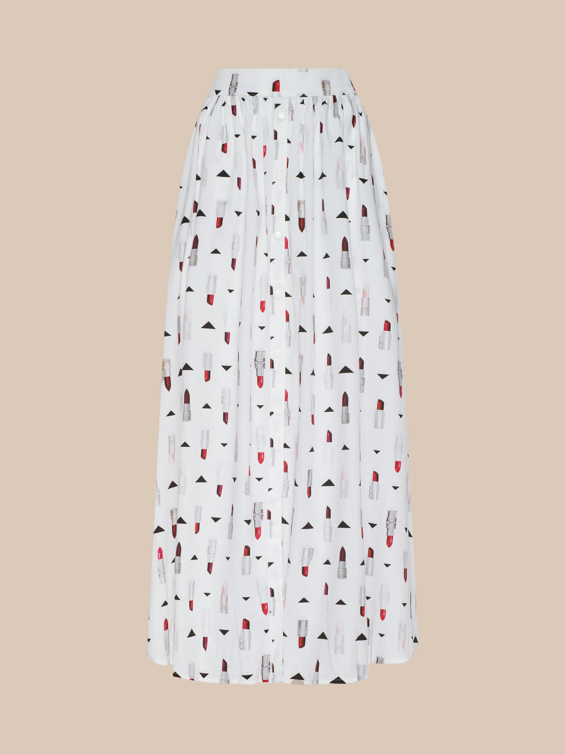 Seina Poplin Midi Skirt