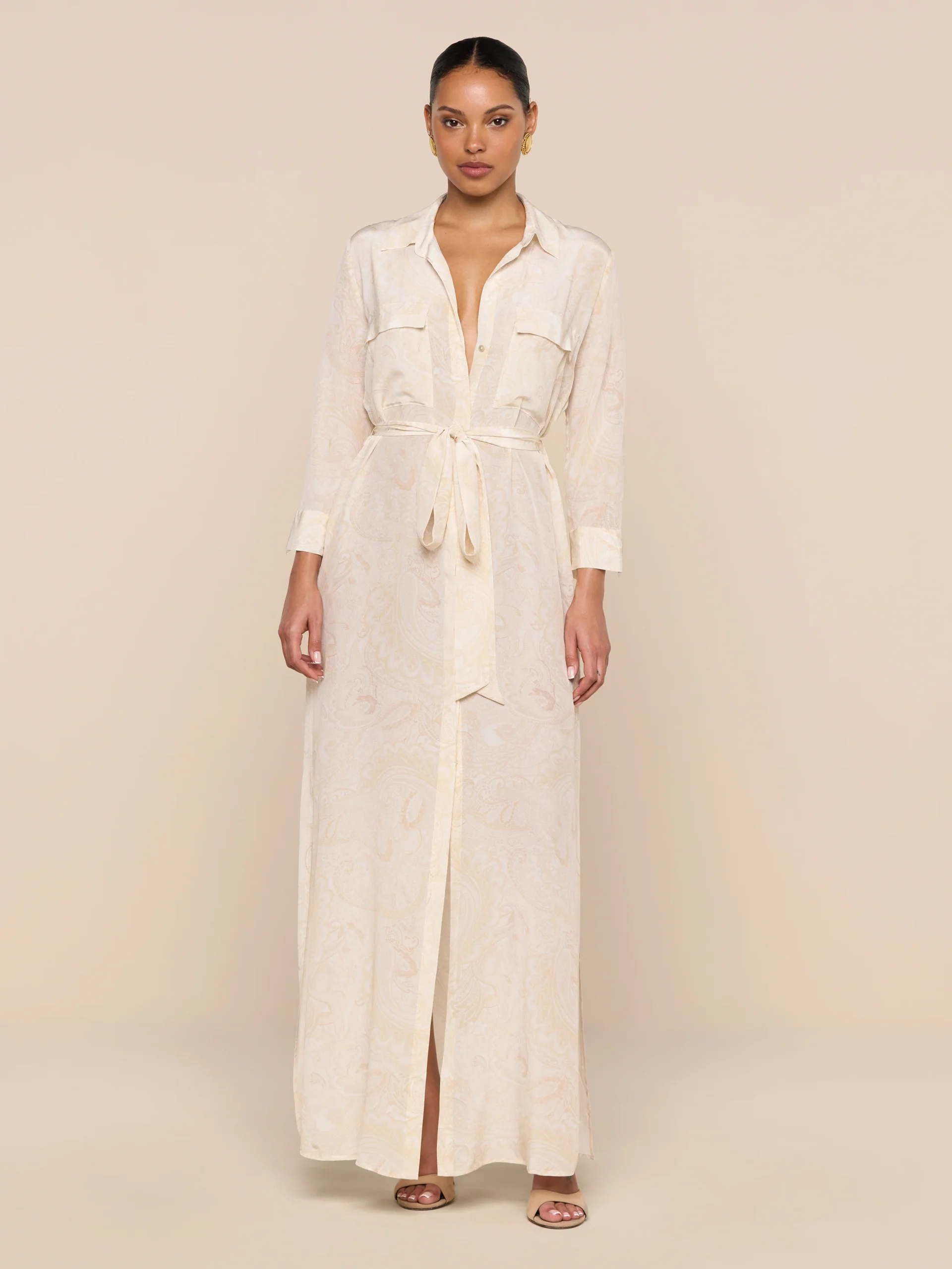 Cameron Silk Shirt Dress