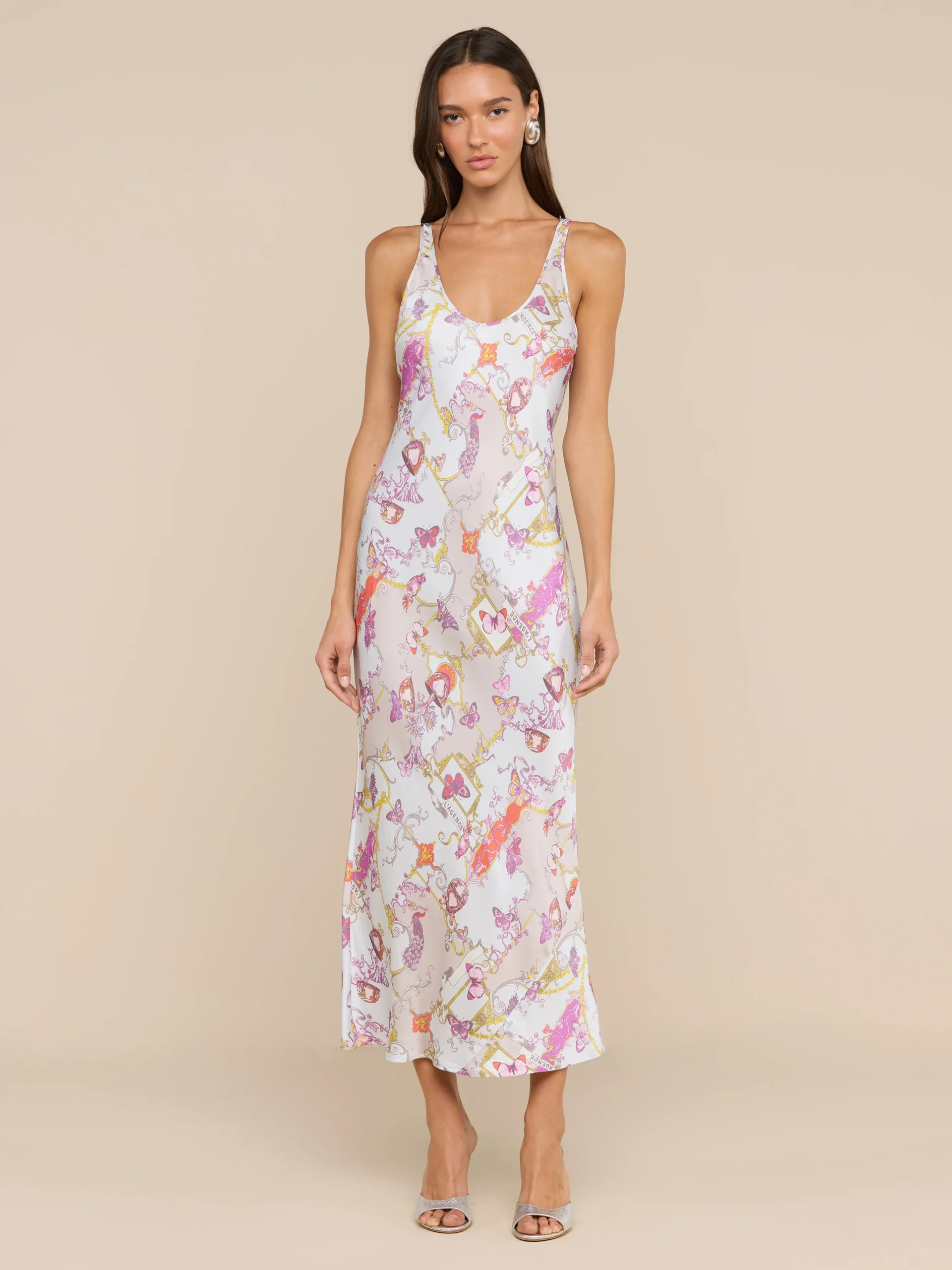 Akiya Satin Maxi Dress
