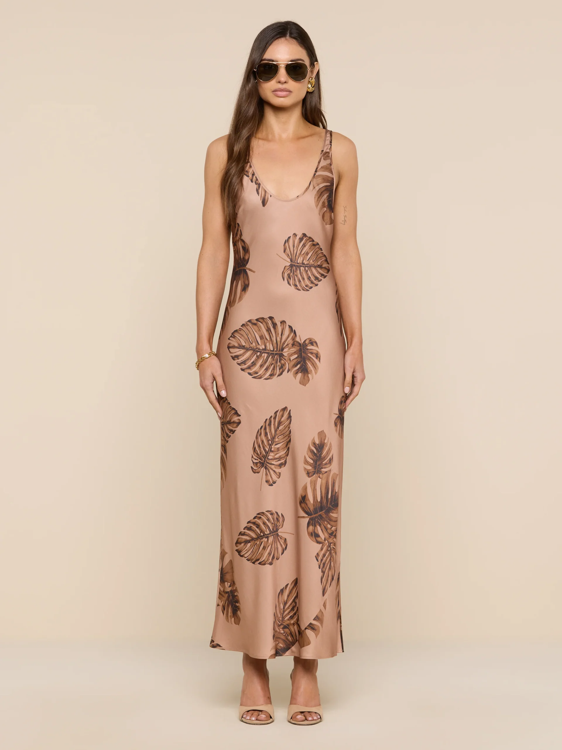 Akiya Satin Maxi Dress