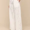 Geraldine Eyelet Cover-Up Pant