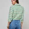Jia Houndstooth Tweed Jacket