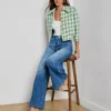 Jia Houndstooth Tweed Jacket