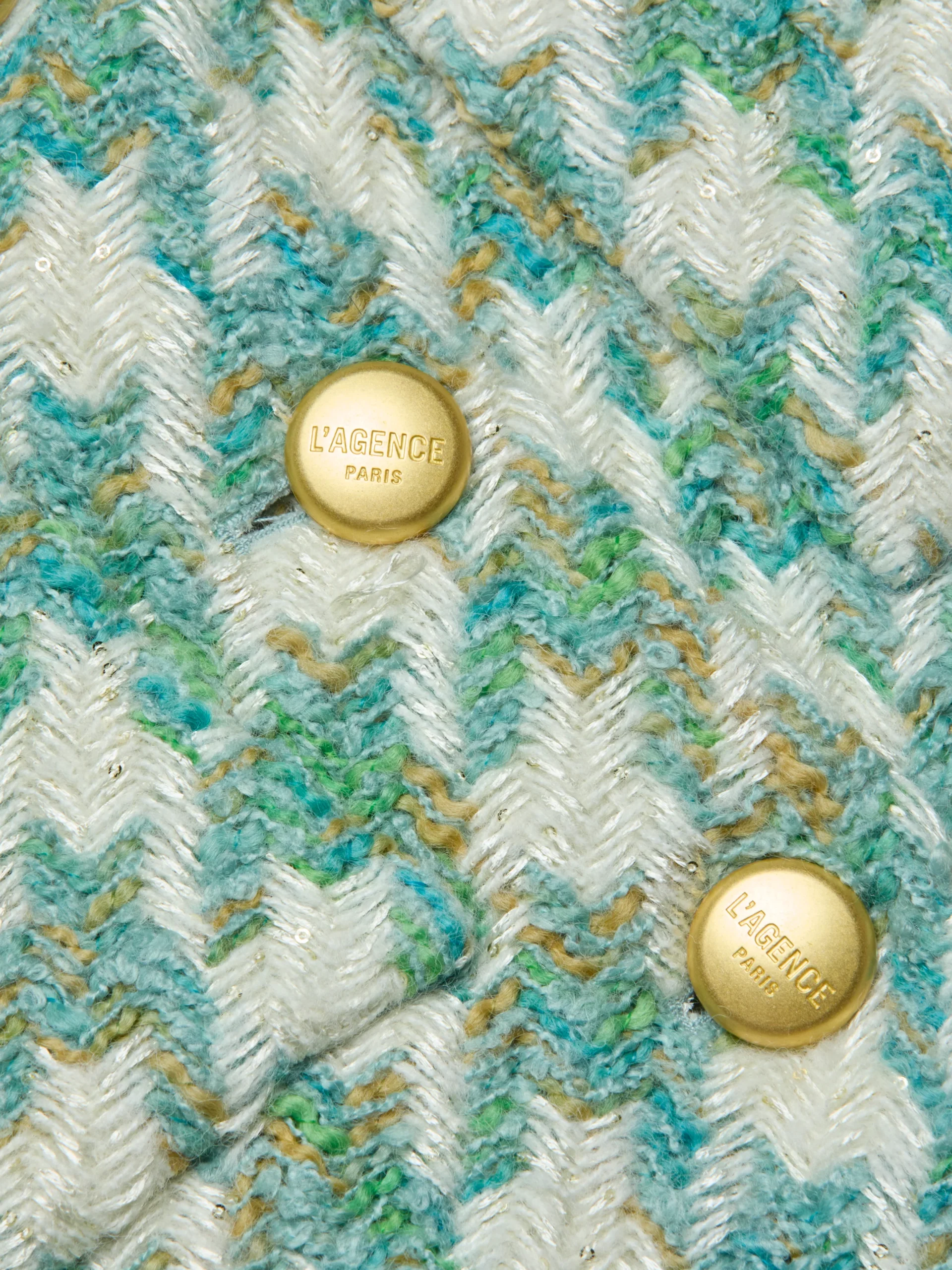 Jia Houndstooth Tweed Jacket