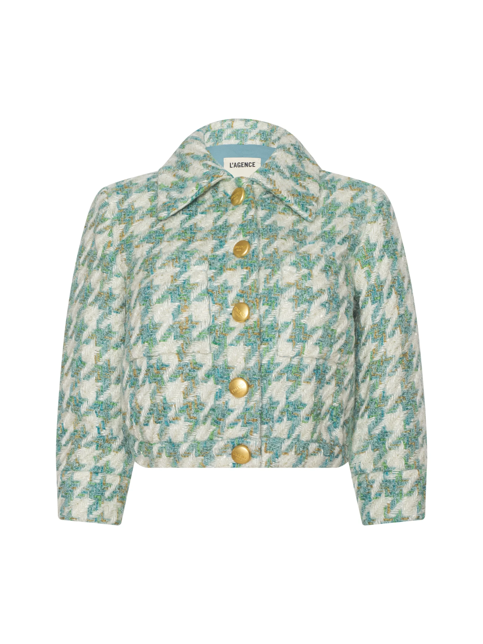 Jia Houndstooth Tweed Jacket