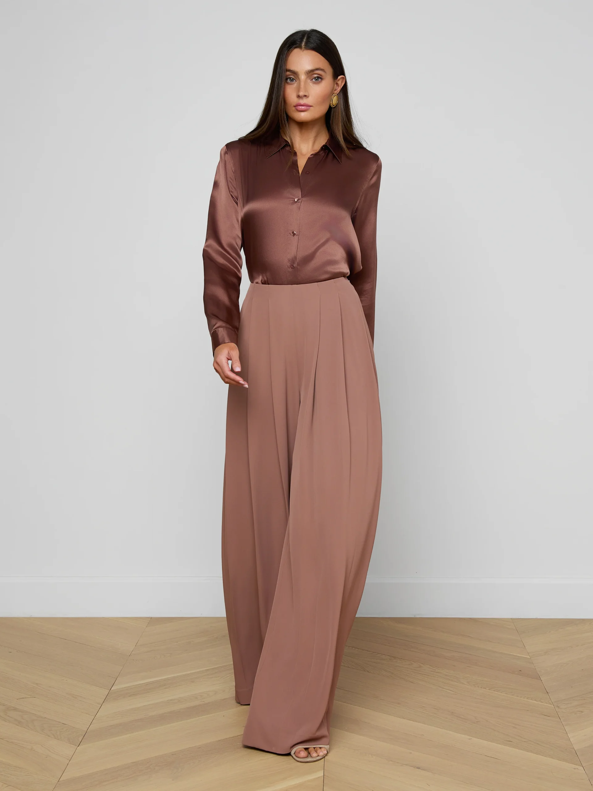 Nova Pleated Wide-Leg Pant