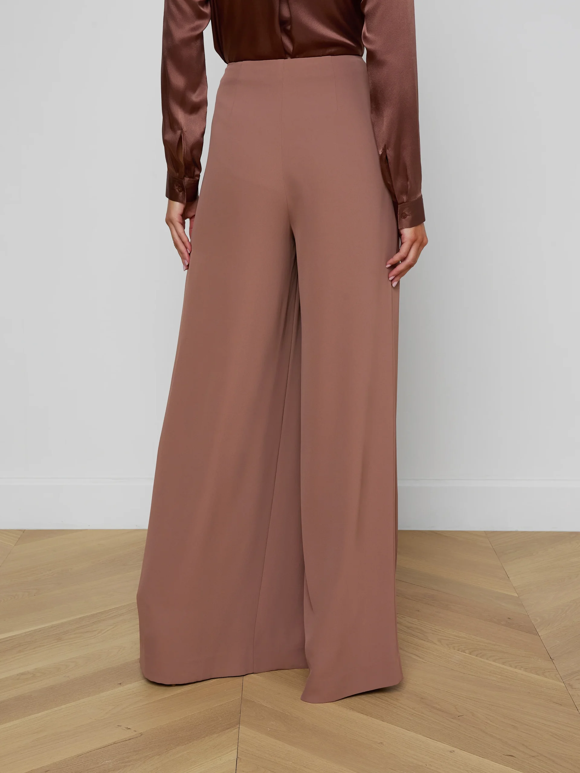 Nova Pleated Wide-Leg Pant