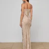 Christine Burnout Satin Gown