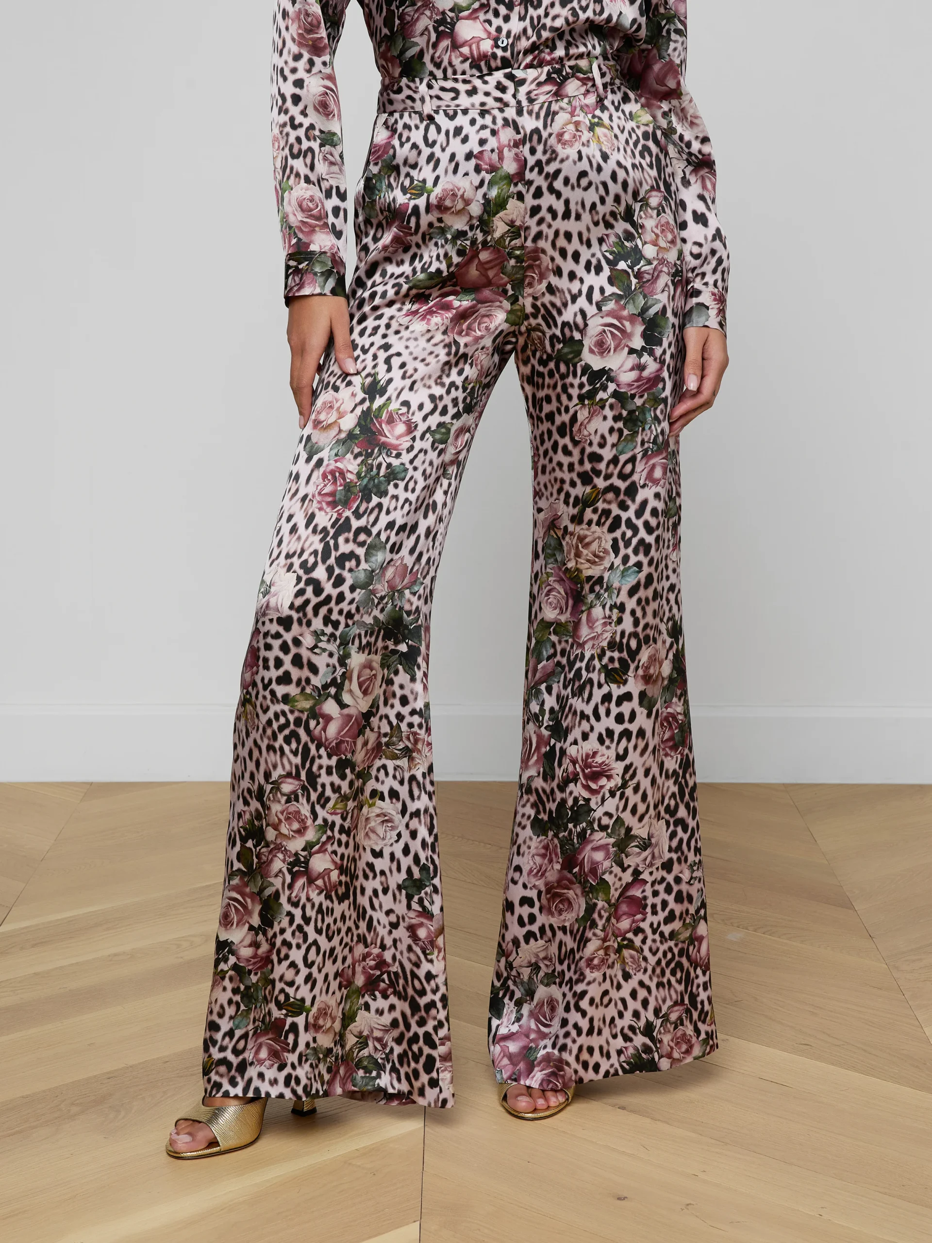 Pilar Silk Wide-Leg Pant