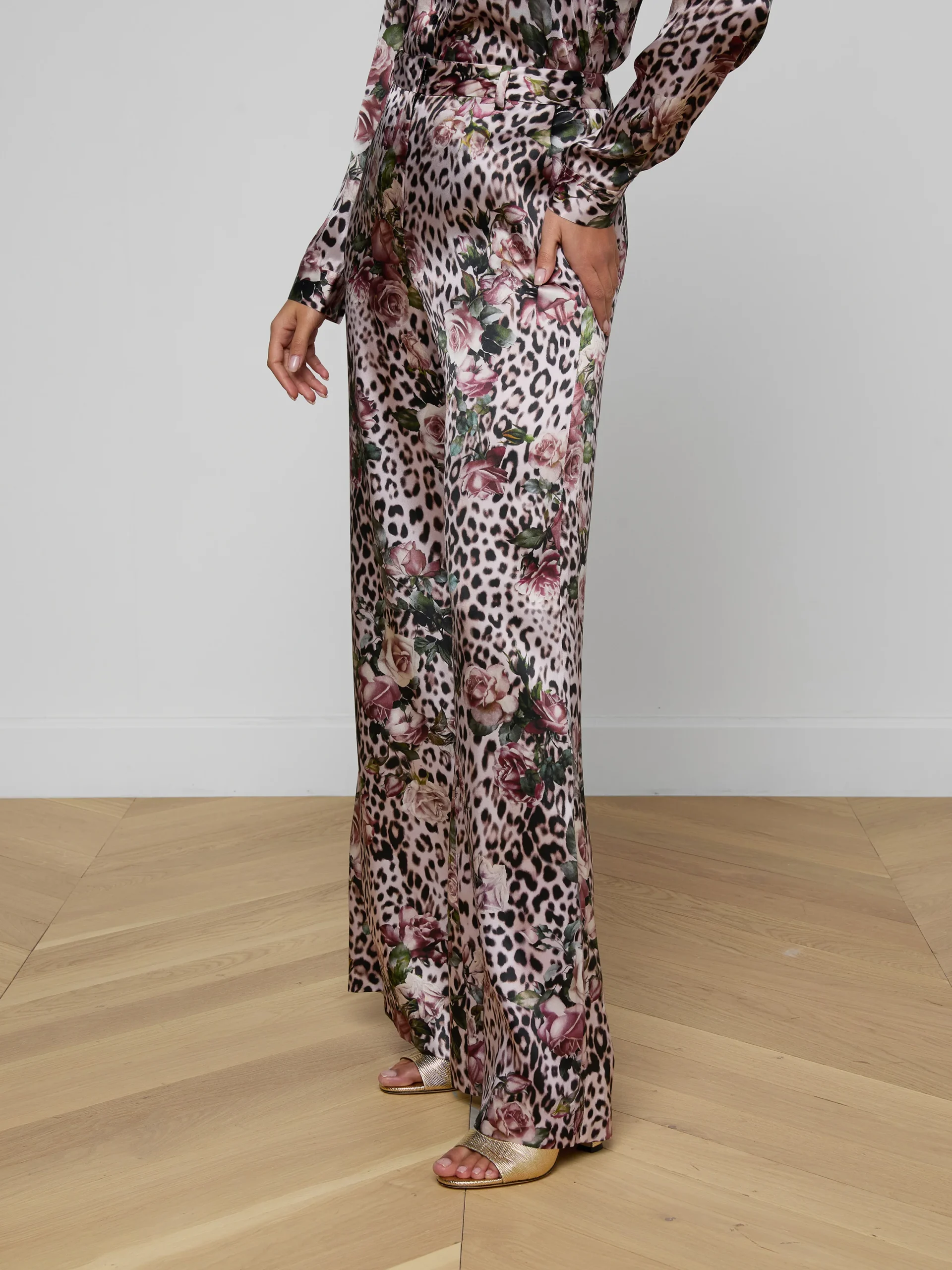Pilar Silk Wide-Leg Pant