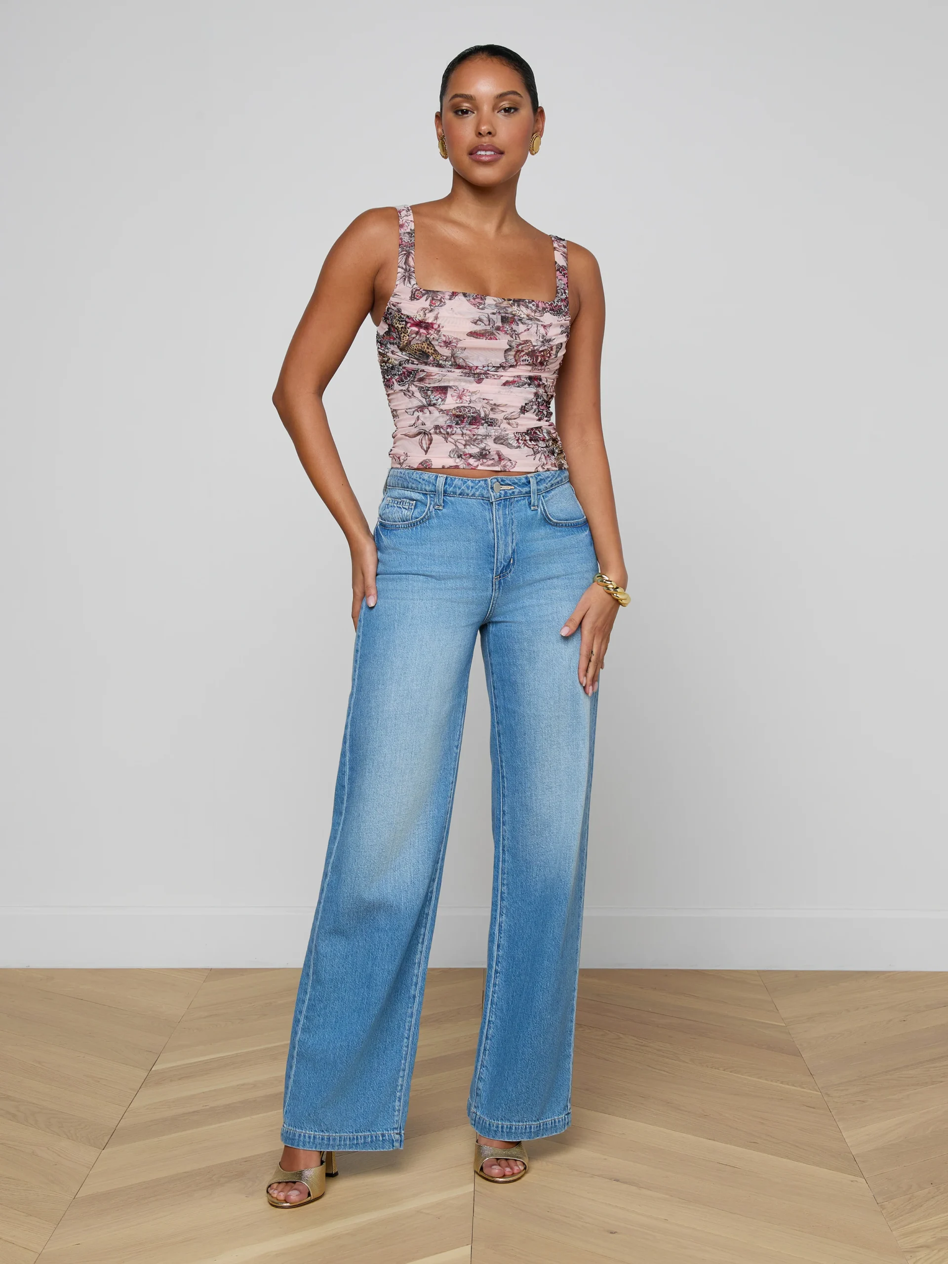 3980-rasha-shirred-mesh-tank-3.webp Rasha Shirred Mesh Tank