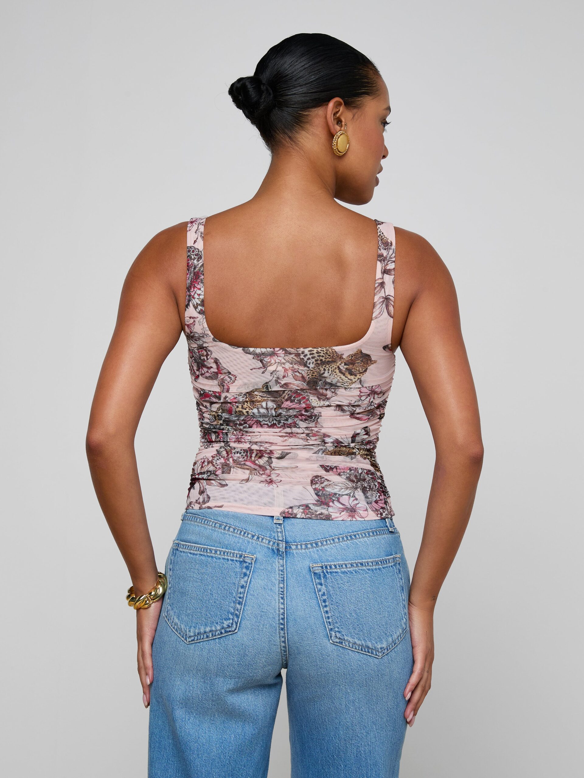 3980-rasha-shirred-mesh-tank-4.jpg Rasha Shirred Mesh Tank
