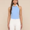 Rina Poplin Halter Top