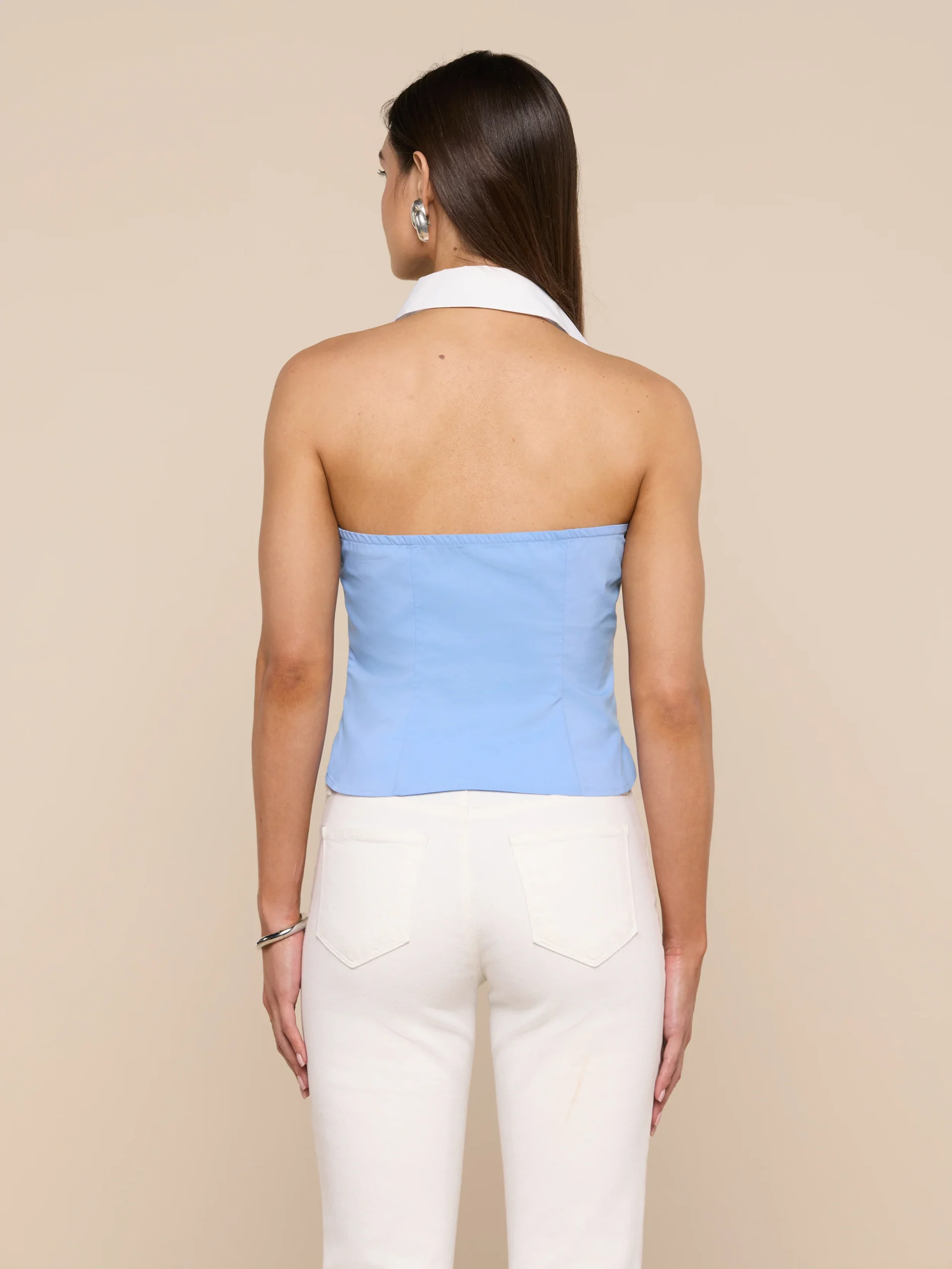 Rina Poplin Halter Top