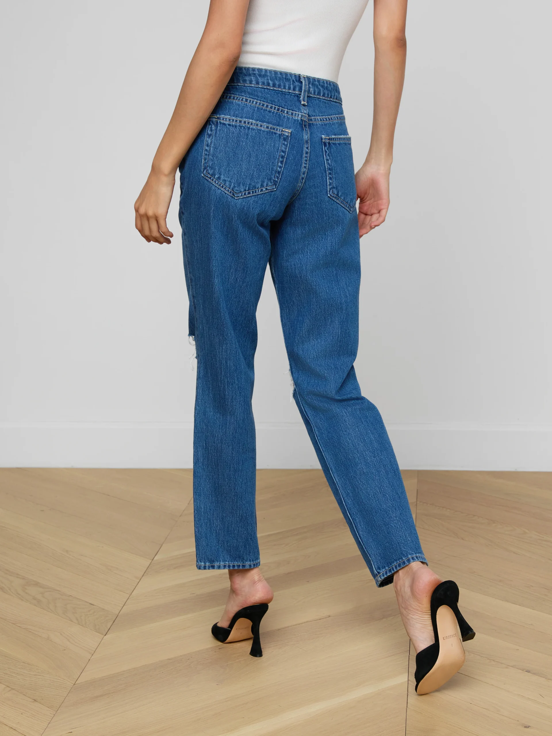 Nevia Slouchy Straight-Leg Jean