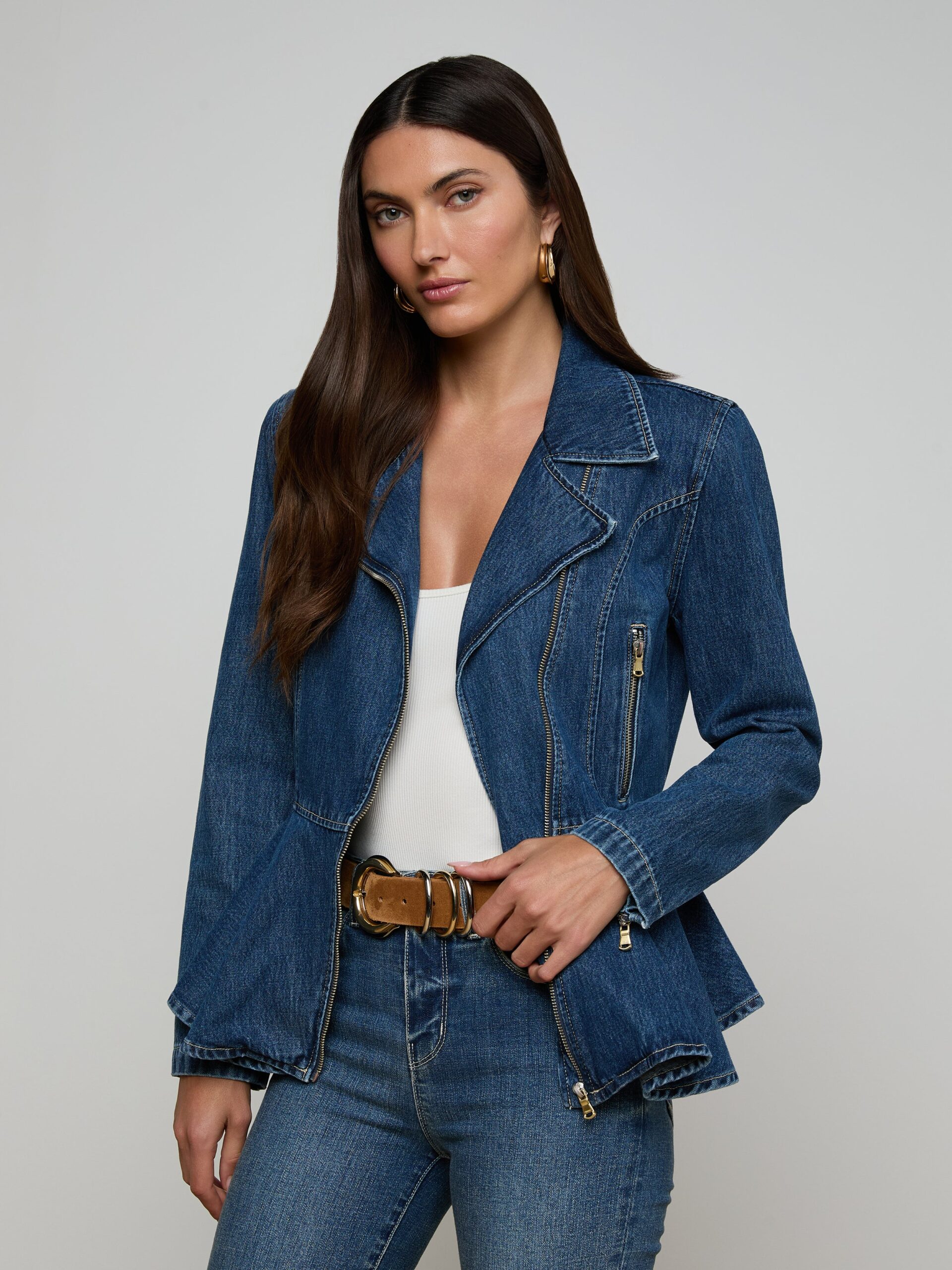 Moxie Peplum Biker Jacket