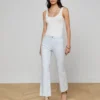 Kendra Coated Cropped Flare Jean