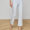 Kendra Coated Cropped Flare Jean