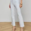 Kendra Coated Cropped Flare Jean