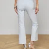 Kendra Coated Cropped Flare Jean