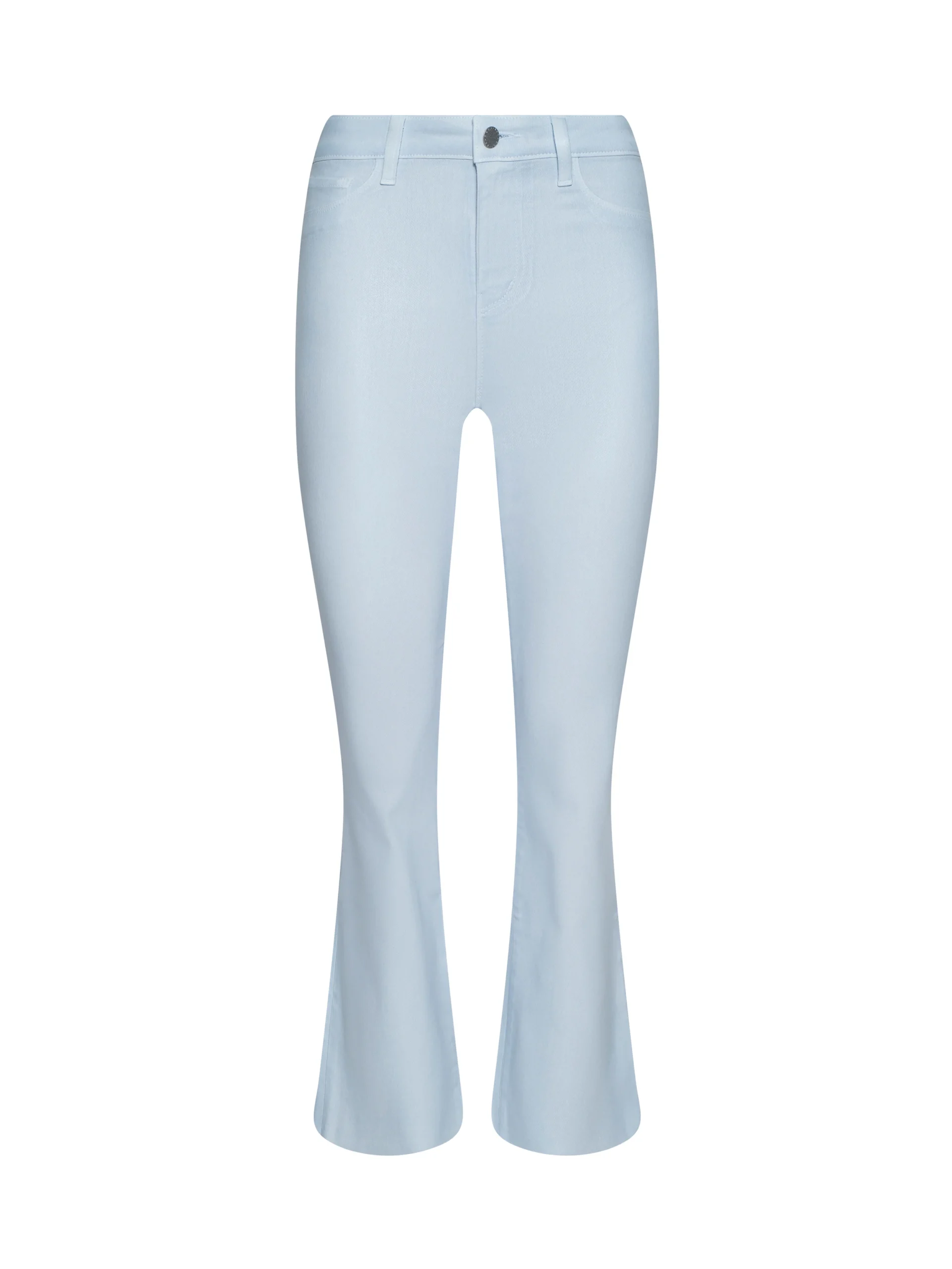Kendra Coated Cropped Flare Jean