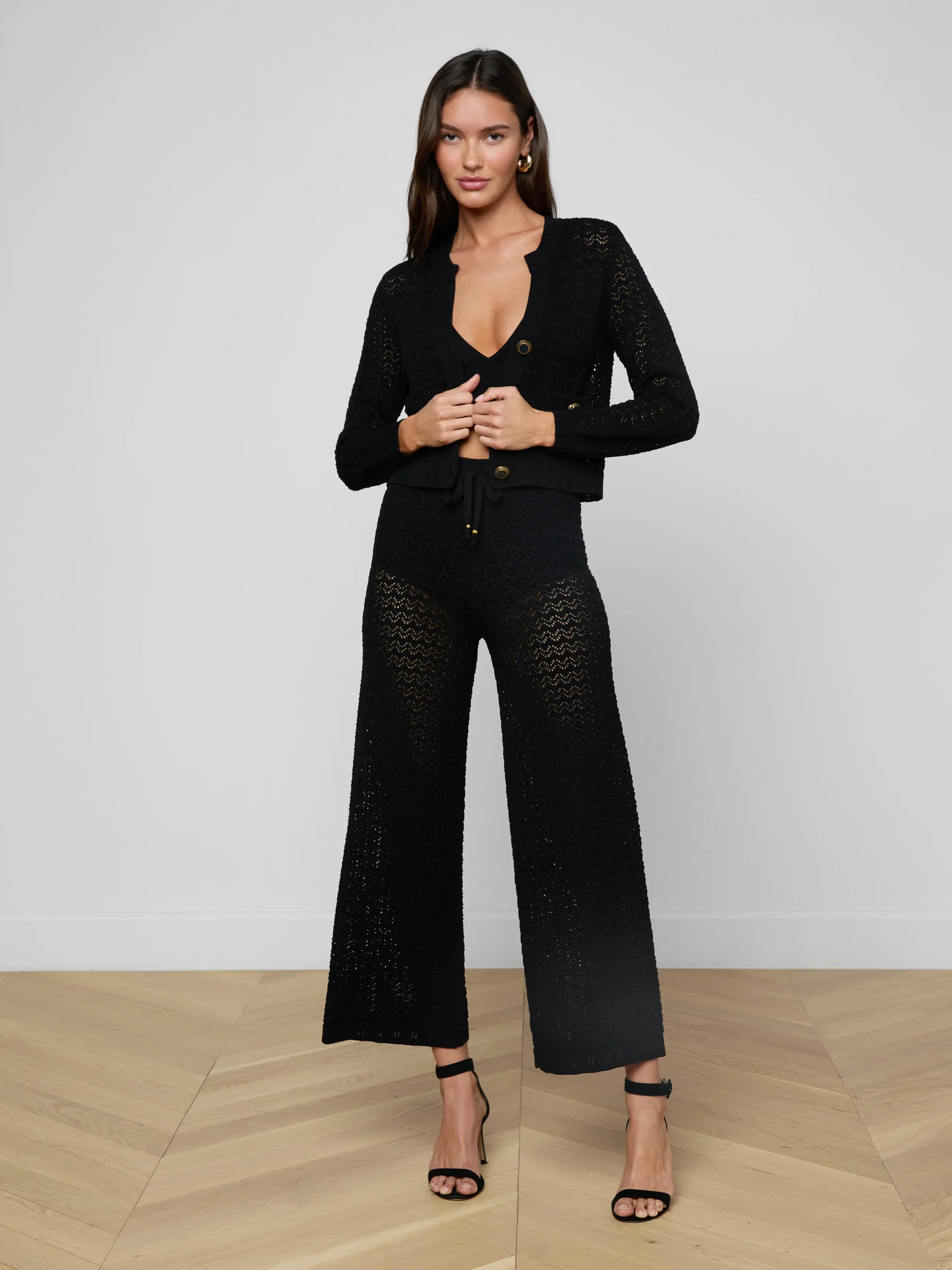 Orla Pointelle Knit Cardigan