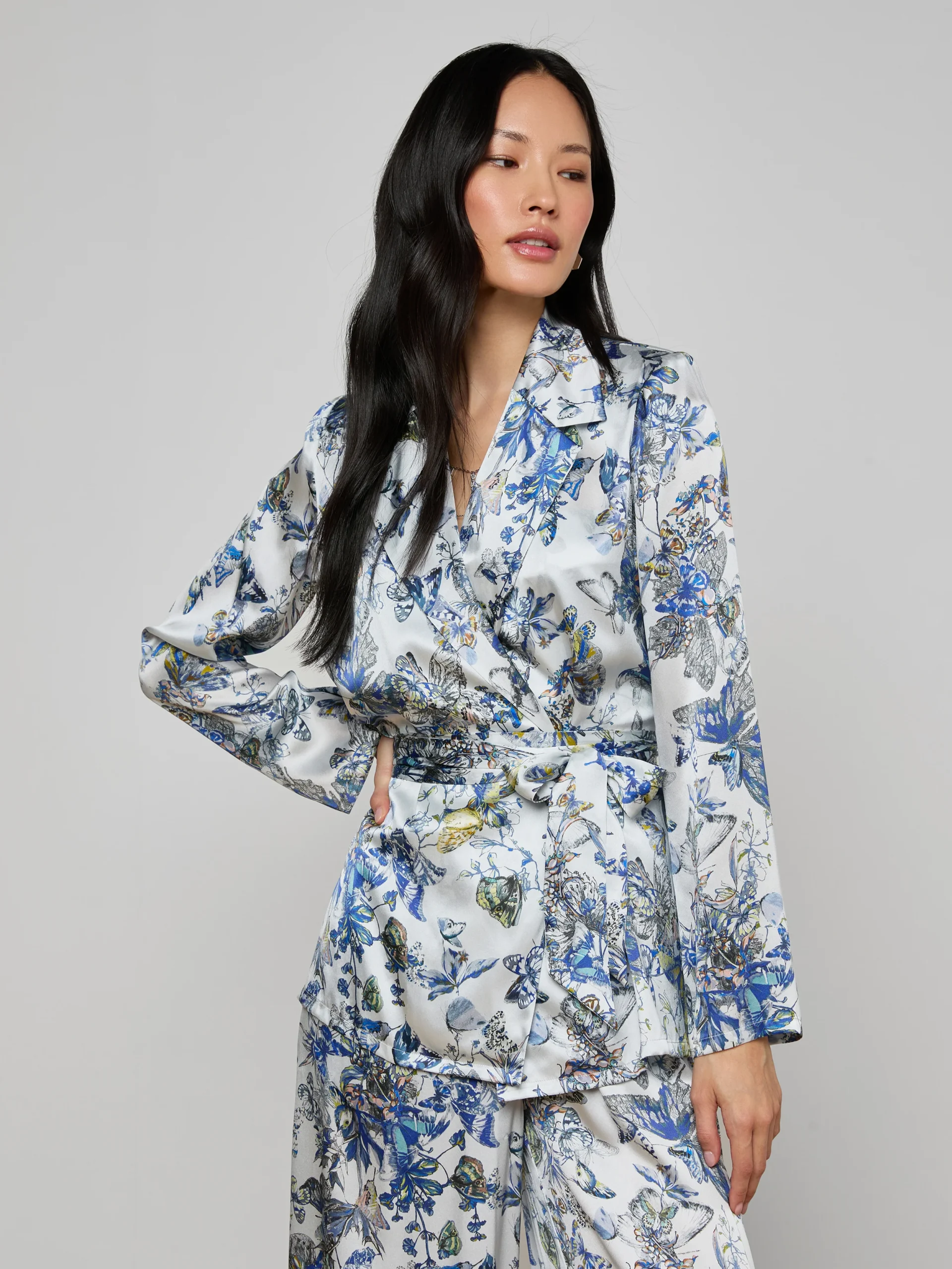 Ciara Silk Robe Top