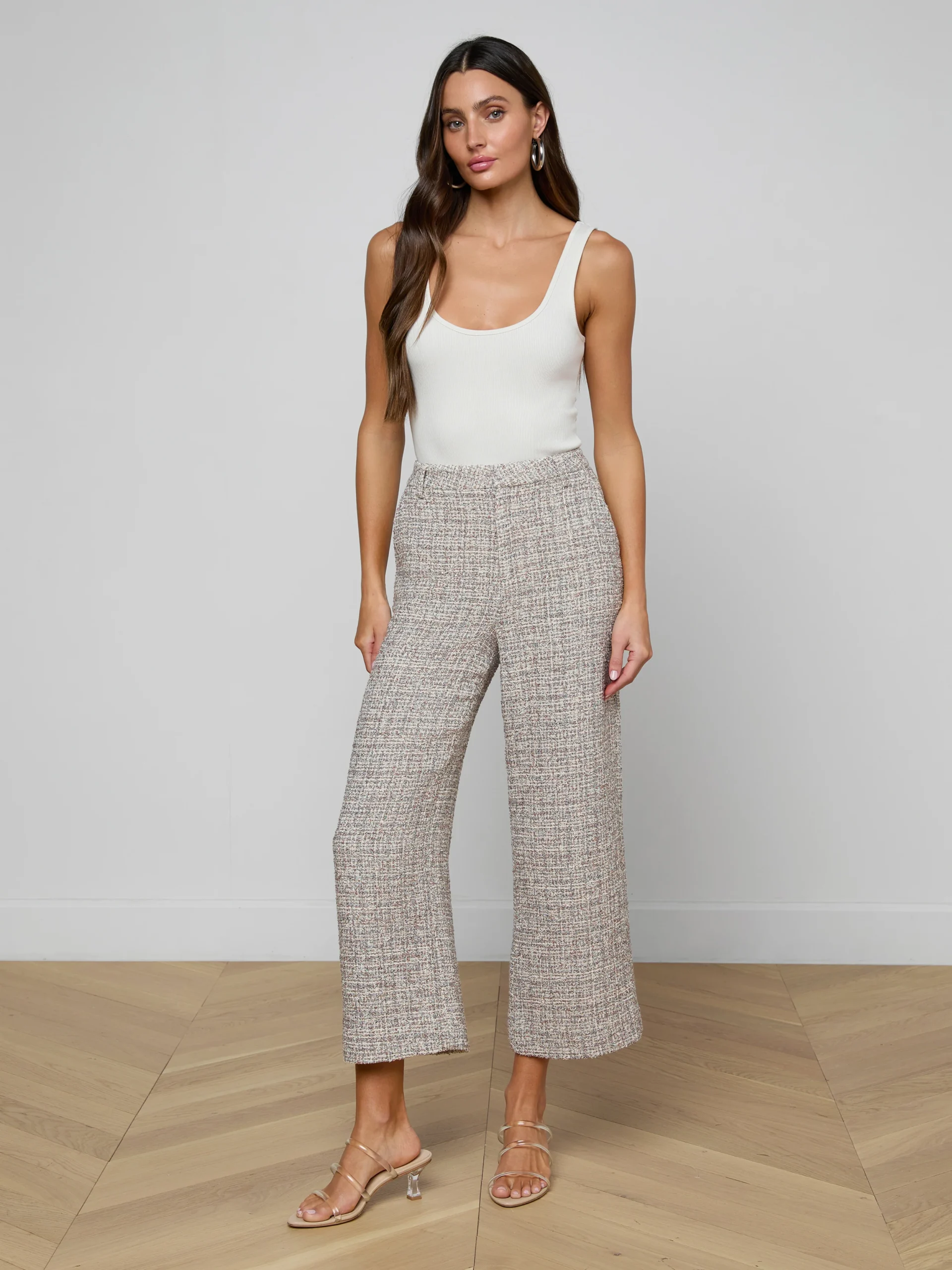 Lula Cropped Tweed Trouser