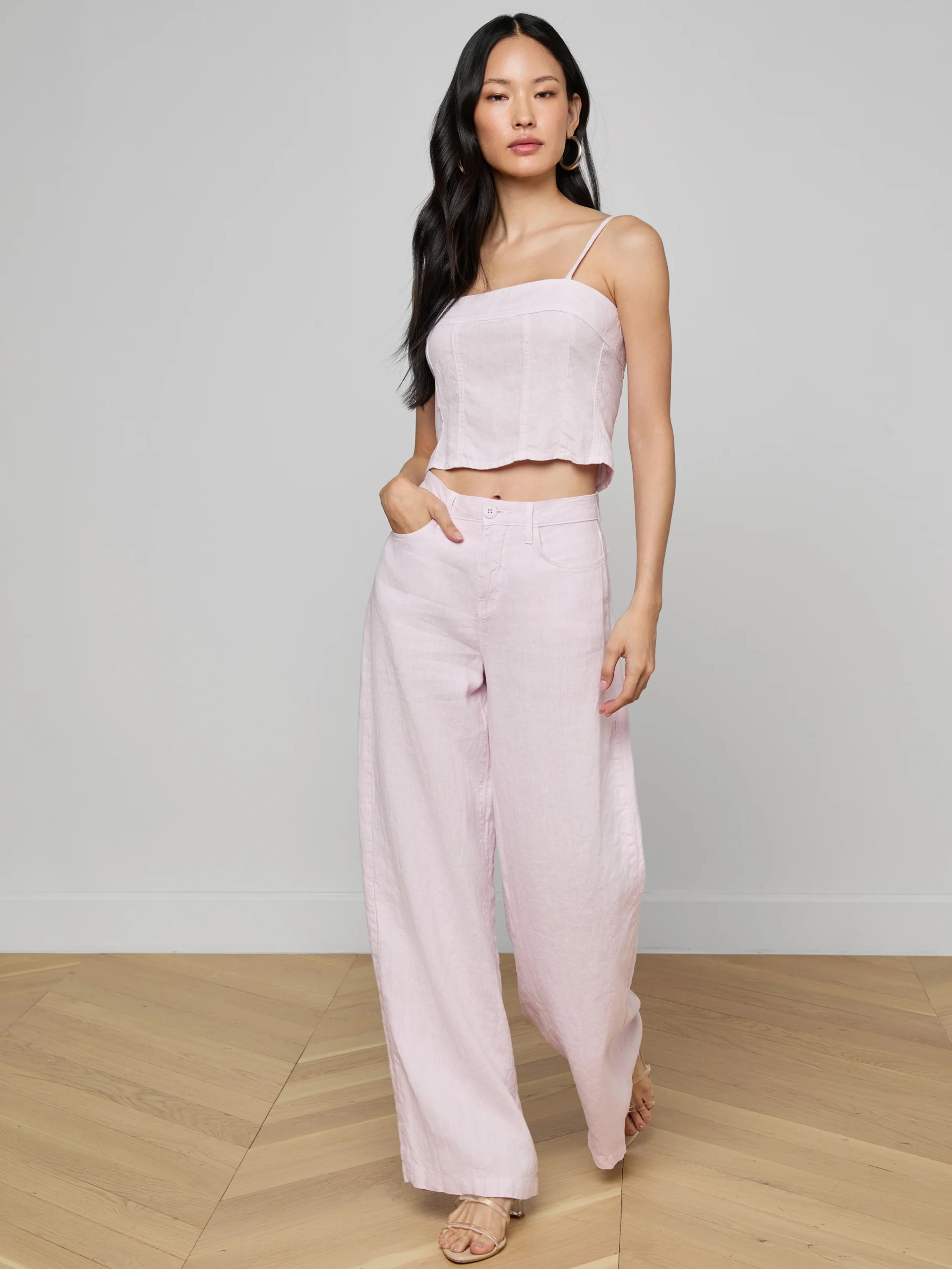 Amara Linen Wide-Leg Pant