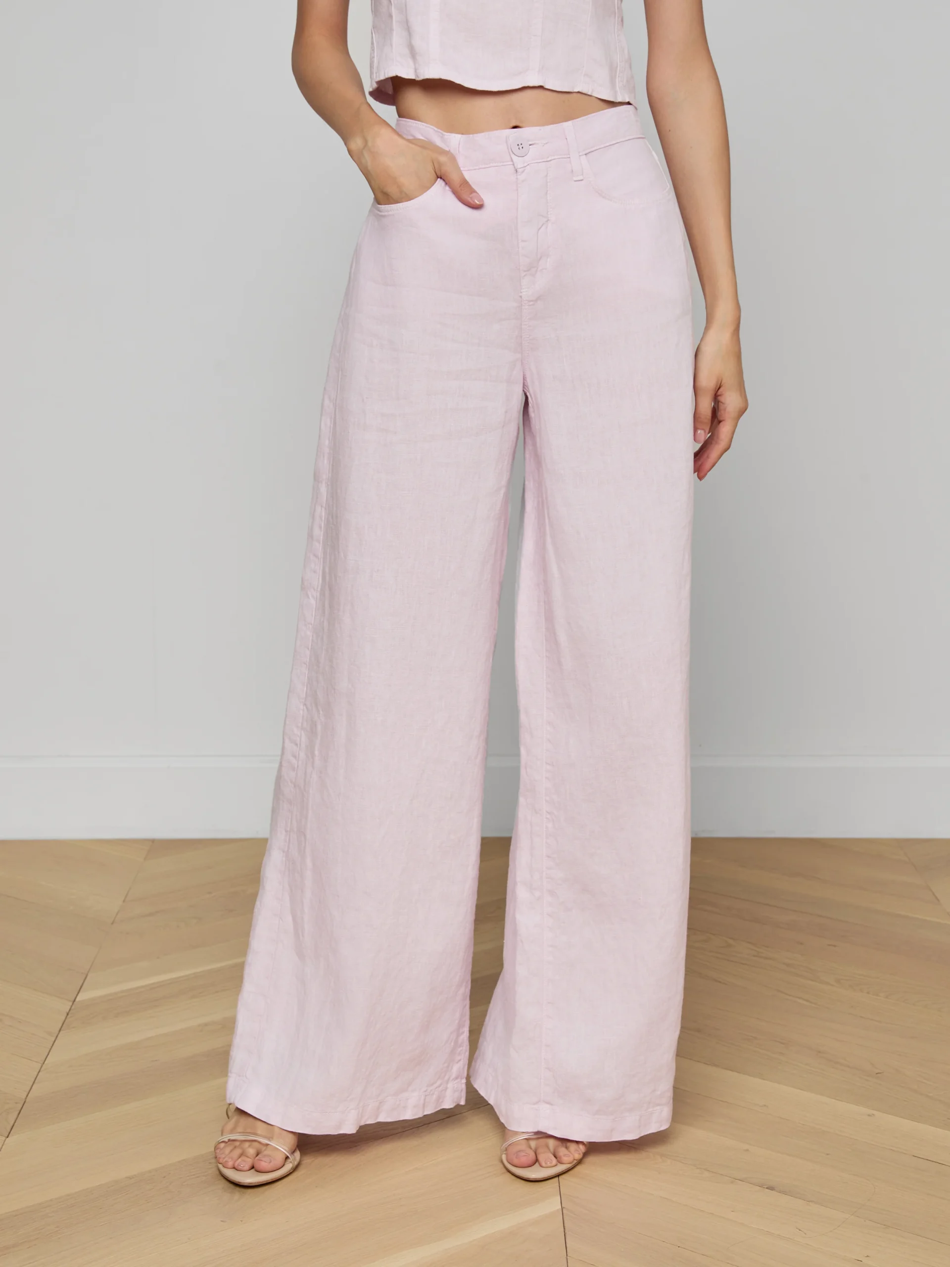 Amara Linen Wide-Leg Pant