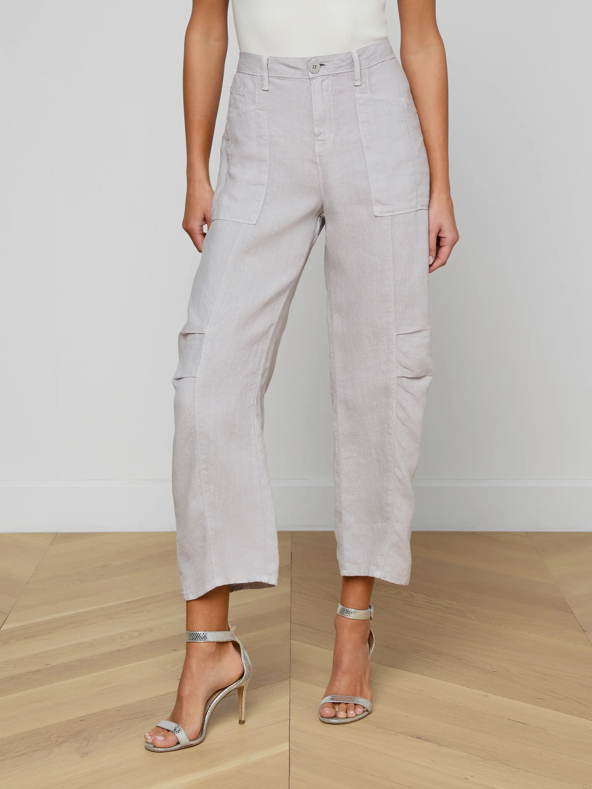 Cody Cropped Linen Pant