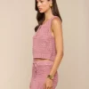 Carven Pointelle Knit Tank