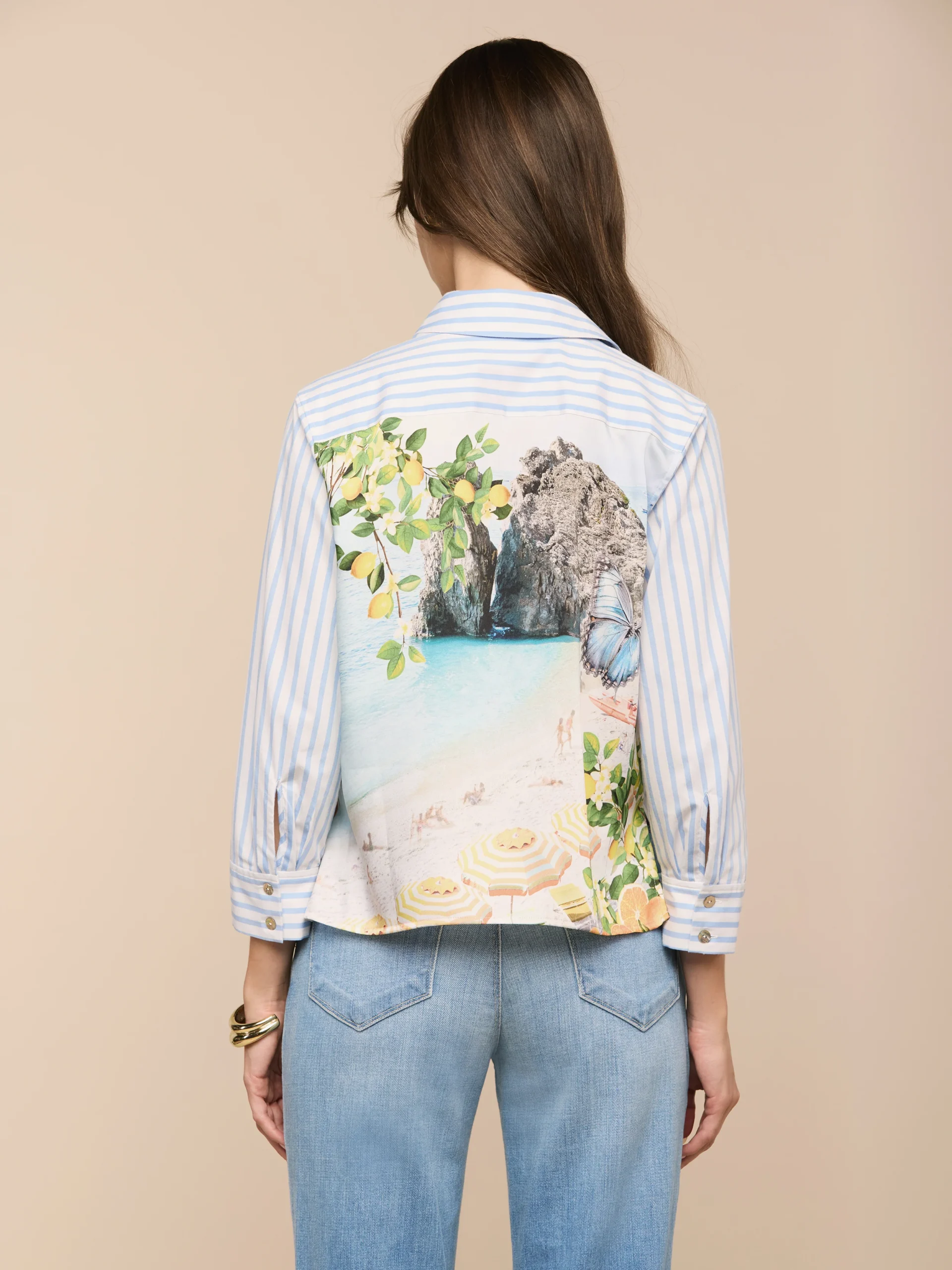 Fawn Beach Print Shirt